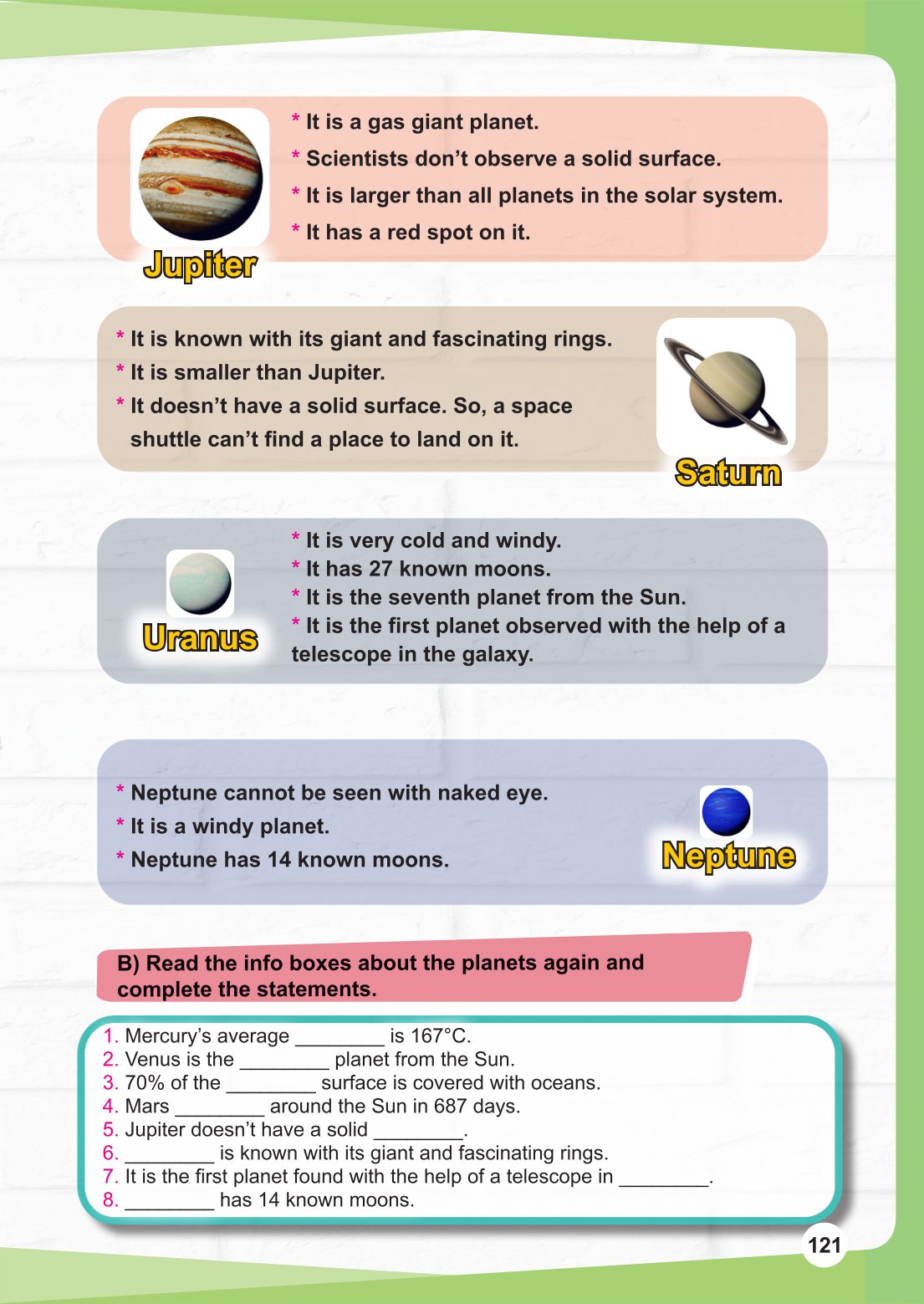 7. Sınıf Meb Yayınları İngilizce Ders Kitabı Sayfa 121 Cevapları 7. Sınıf Meb Yayınları İngilizce Ders Kitabı Sayfa 121 Cevapları