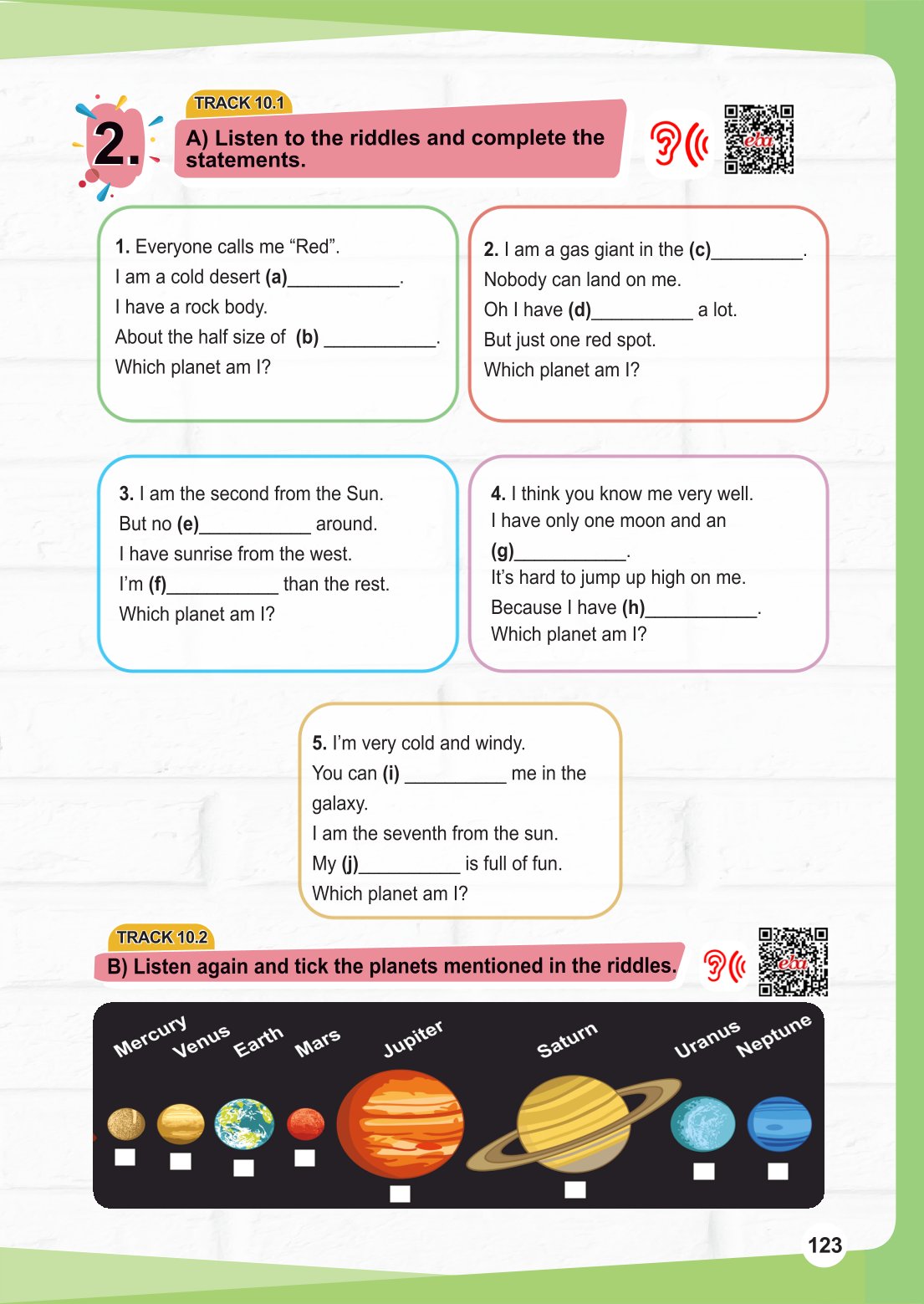 7. Sınıf Meb Yayınları İngilizce Ders Kitabı Sayfa 123 Cevapları