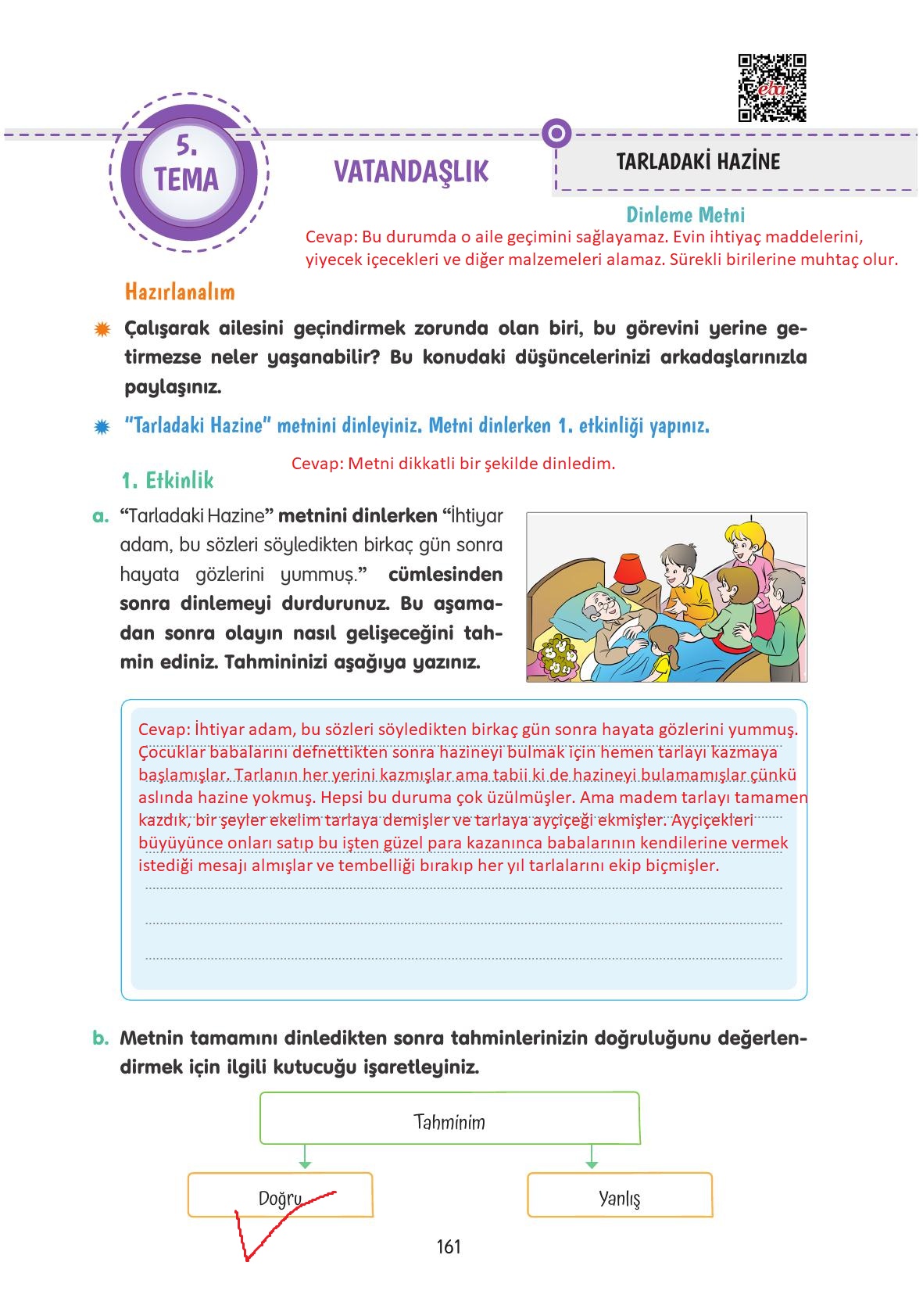 4. Sınıf Tuna Yayınları Türkçe Ders Kitabı Sayfa 161 Cevapları