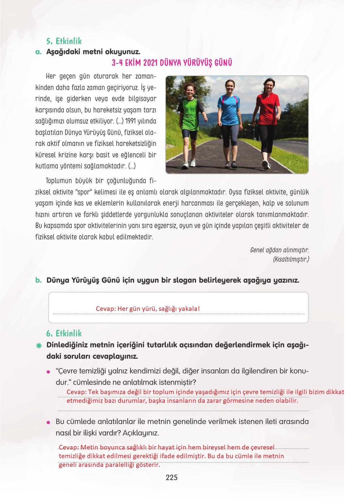 4. Sınıf Tuna Yayınları Türkçe Ders Kitabı Sayfa 225 Cevapları 4. Sınıf Tuna Yayınları Türkçe Ders Kitabı Sayfa 225 Cevapları