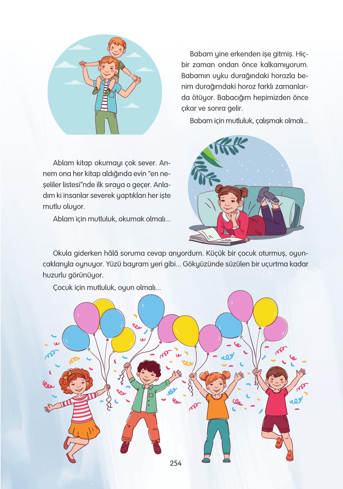 4. Sınıf Tuna Yayınları Türkçe Ders Kitabı Sayfa 254 Cevapları