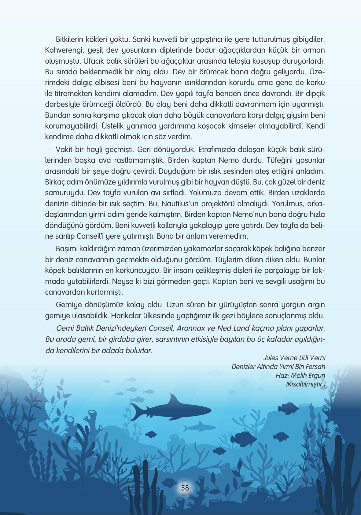 4. Sınıf Tuna Yayınları Türkçe Ders Kitabı Sayfa 58 Cevapları