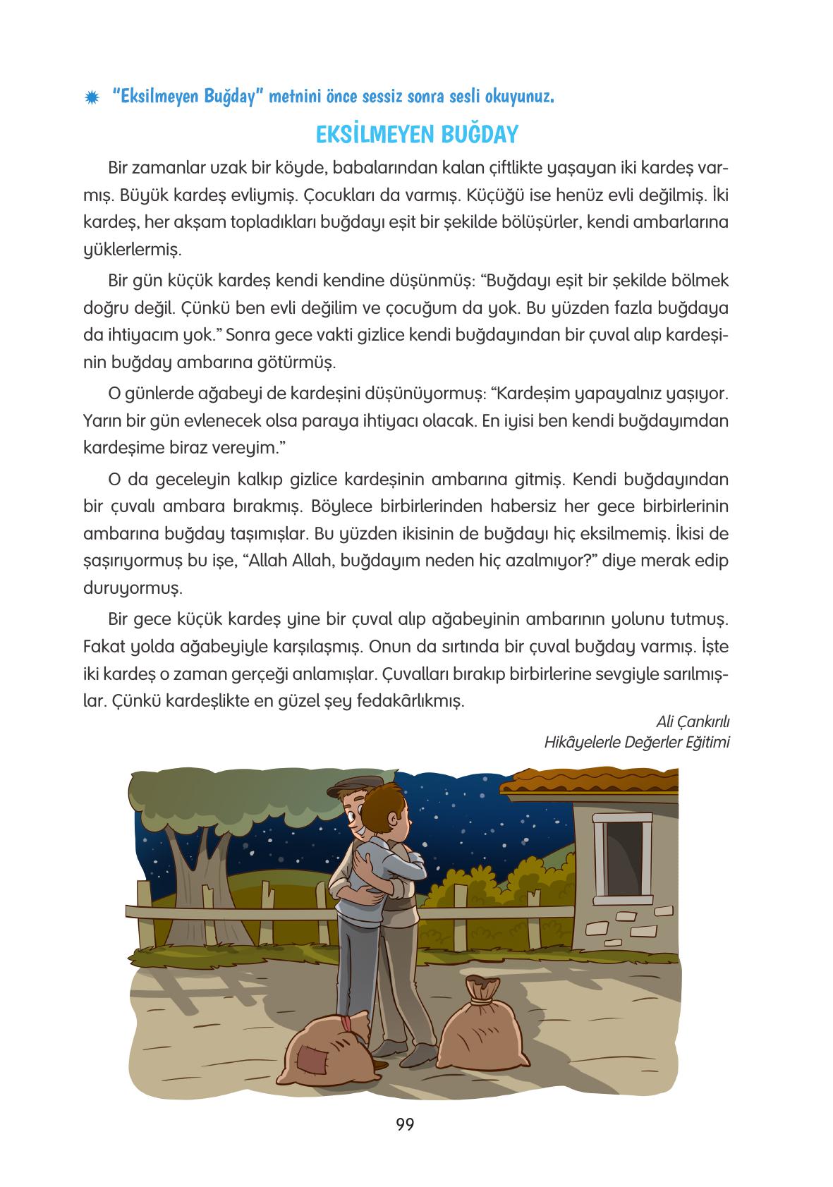 4. Sınıf Tuna Yayınları Türkçe Ders Kitabı Sayfa 99 Cevapları