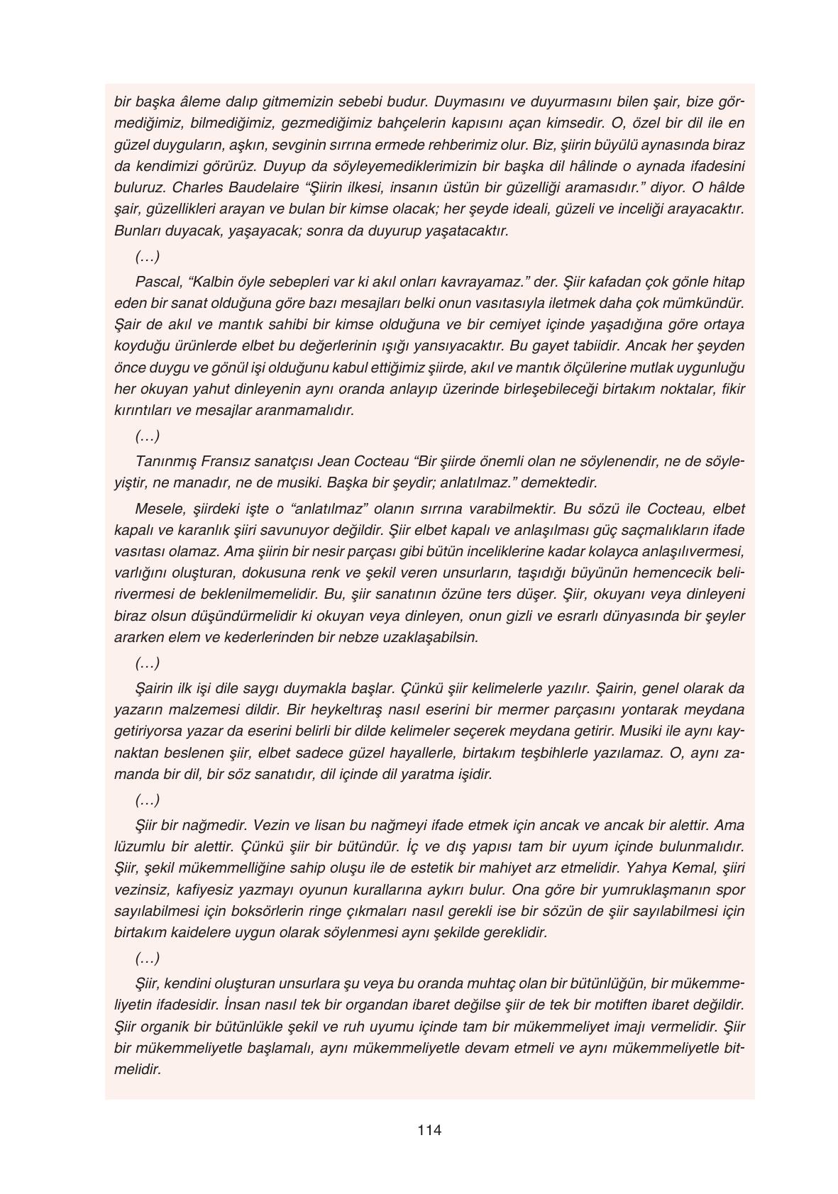 11. Sınıf Gizem Yayıncılık Edebiyat Ders Kitabı Sayfa 114 Cevapları