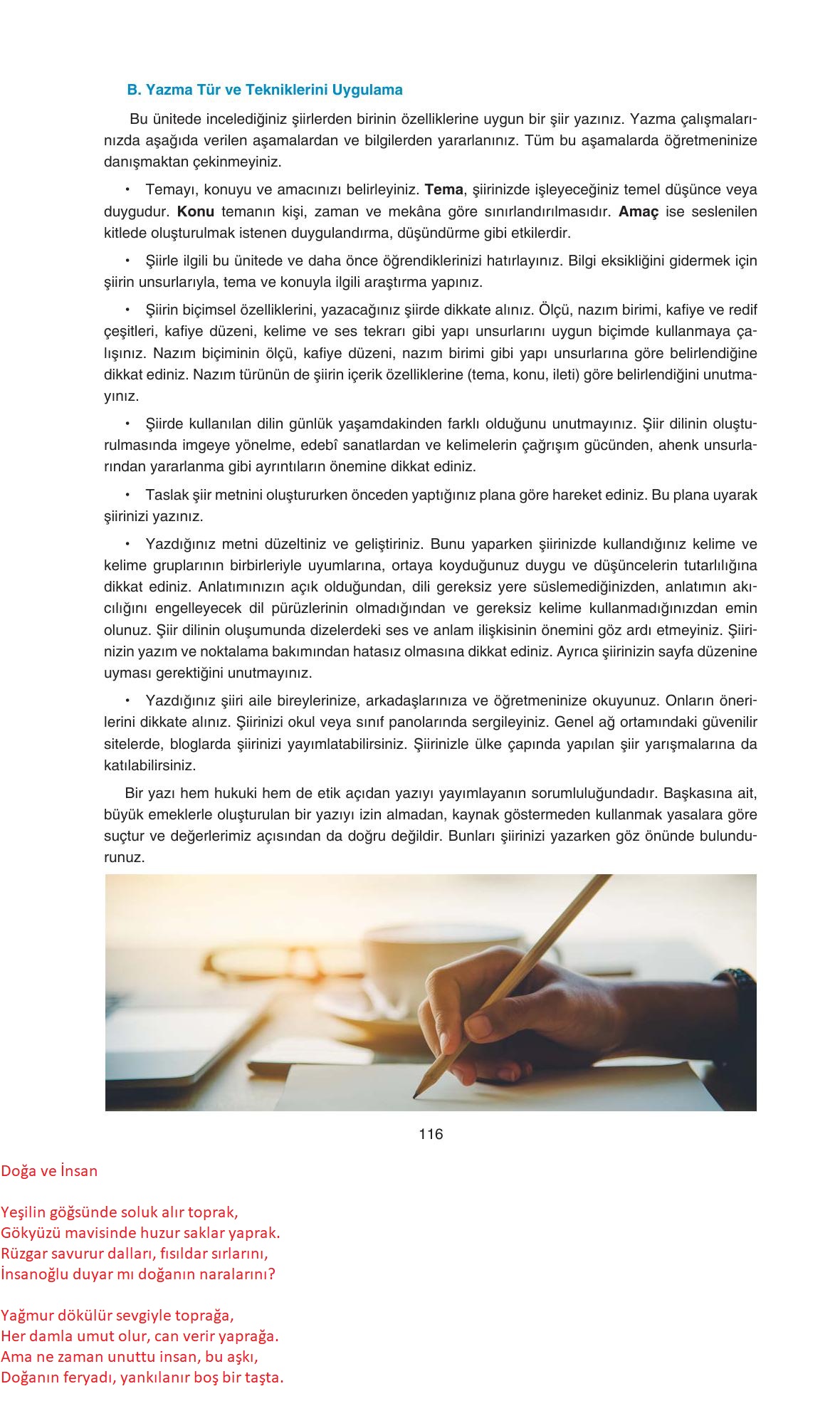 11. Sınıf Gizem Yayıncılık Edebiyat Ders Kitabı Sayfa 116 Cevapları