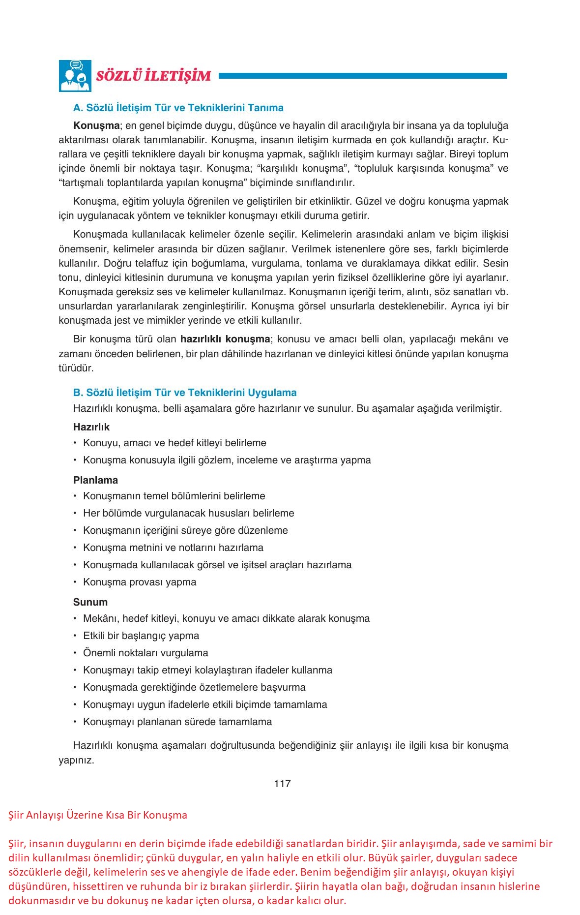 11. Sınıf Gizem Yayıncılık Edebiyat Ders Kitabı Sayfa 117 Cevapları