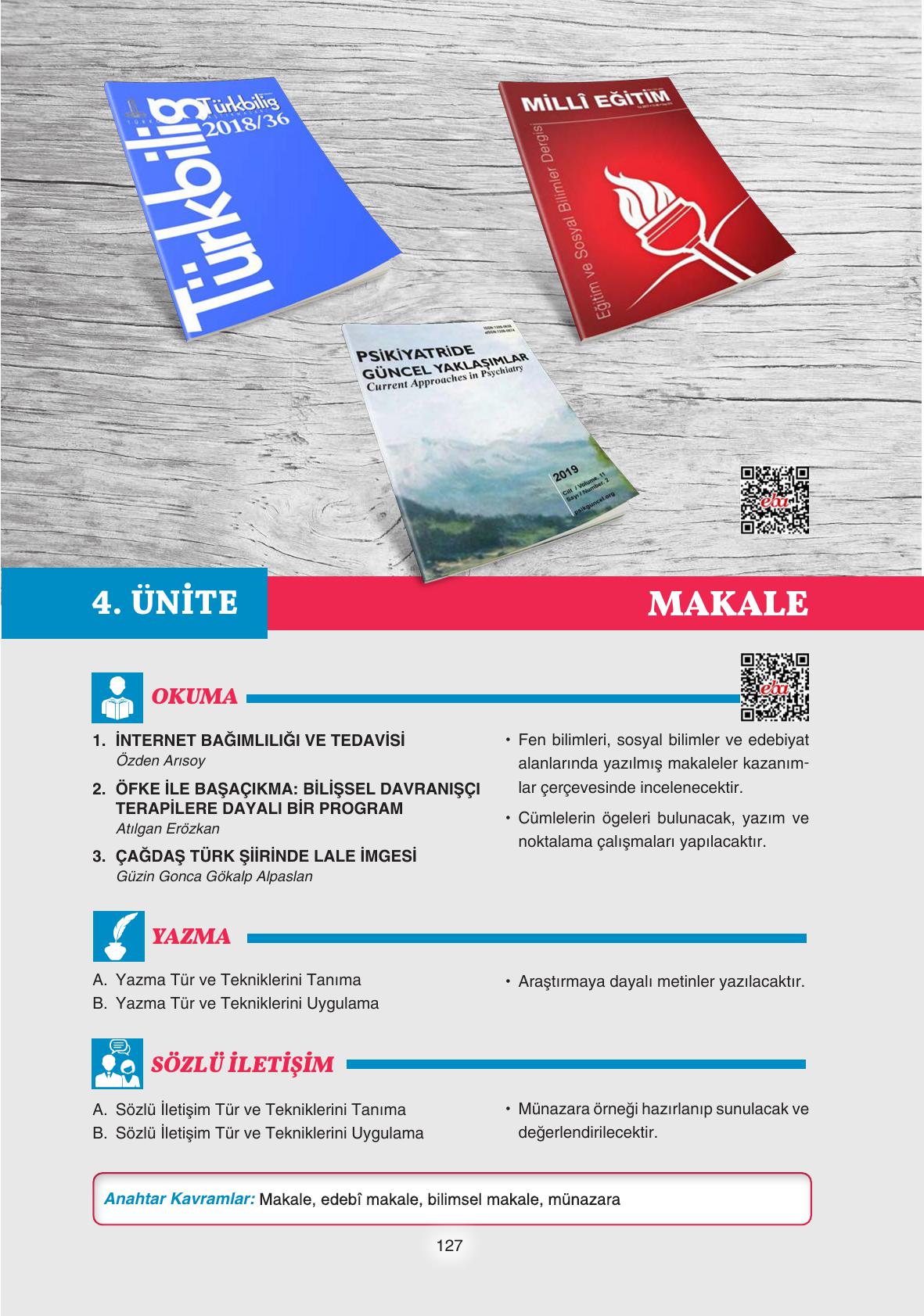 11. Sınıf Gizem Yayıncılık Edebiyat Ders Kitabı Sayfa 127 Cevapları