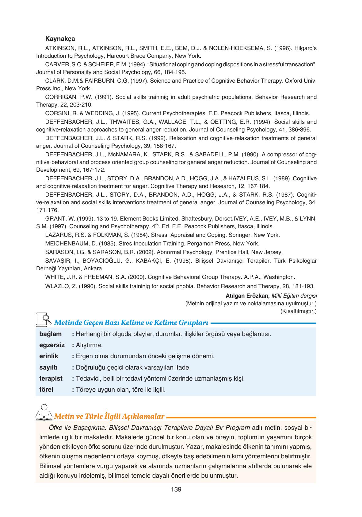 11. Sınıf Gizem Yayıncılık Edebiyat Ders Kitabı Sayfa 139 Cevapları