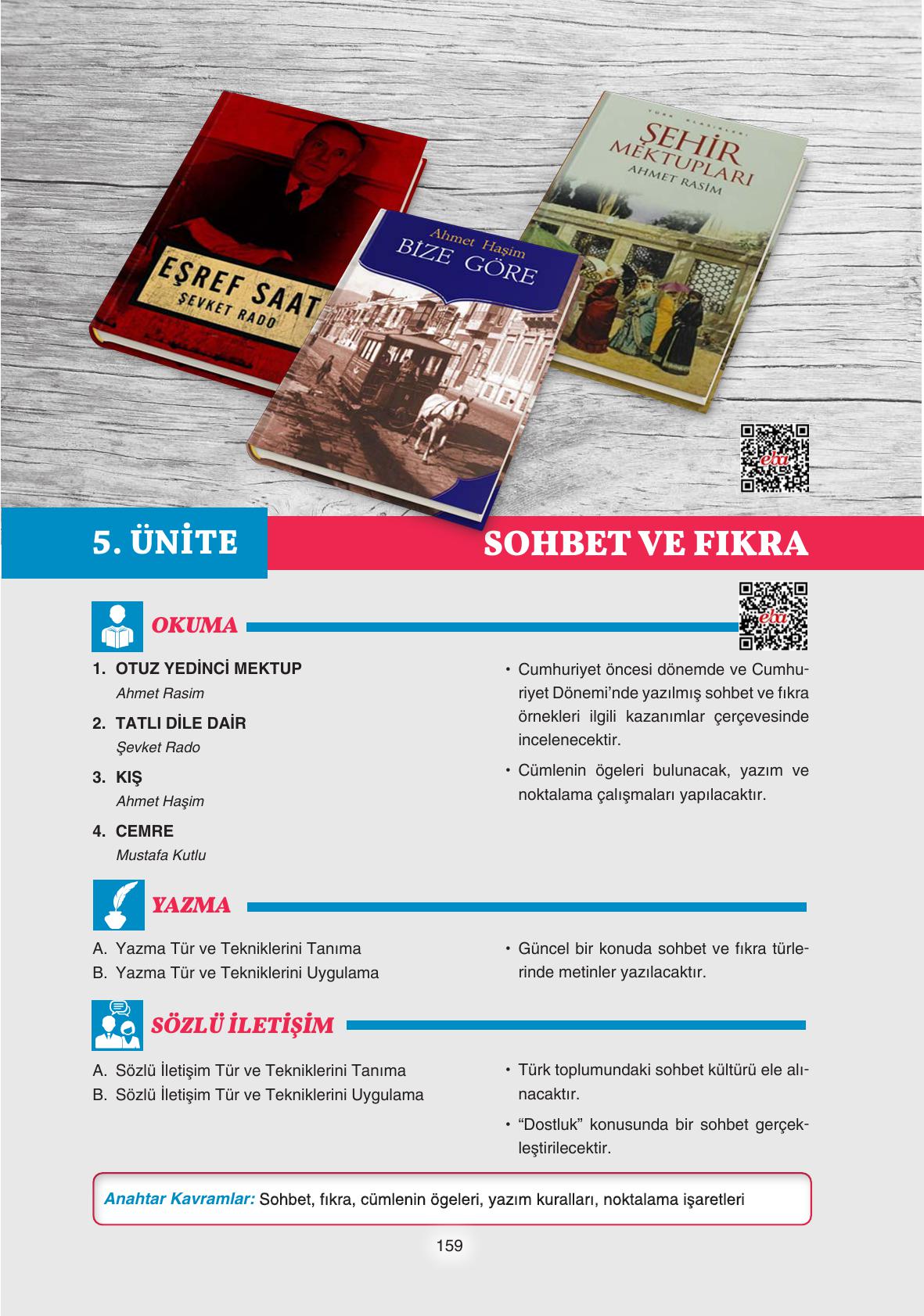 11. Sınıf Gizem Yayıncılık Edebiyat Ders Kitabı Sayfa 159 Cevapları