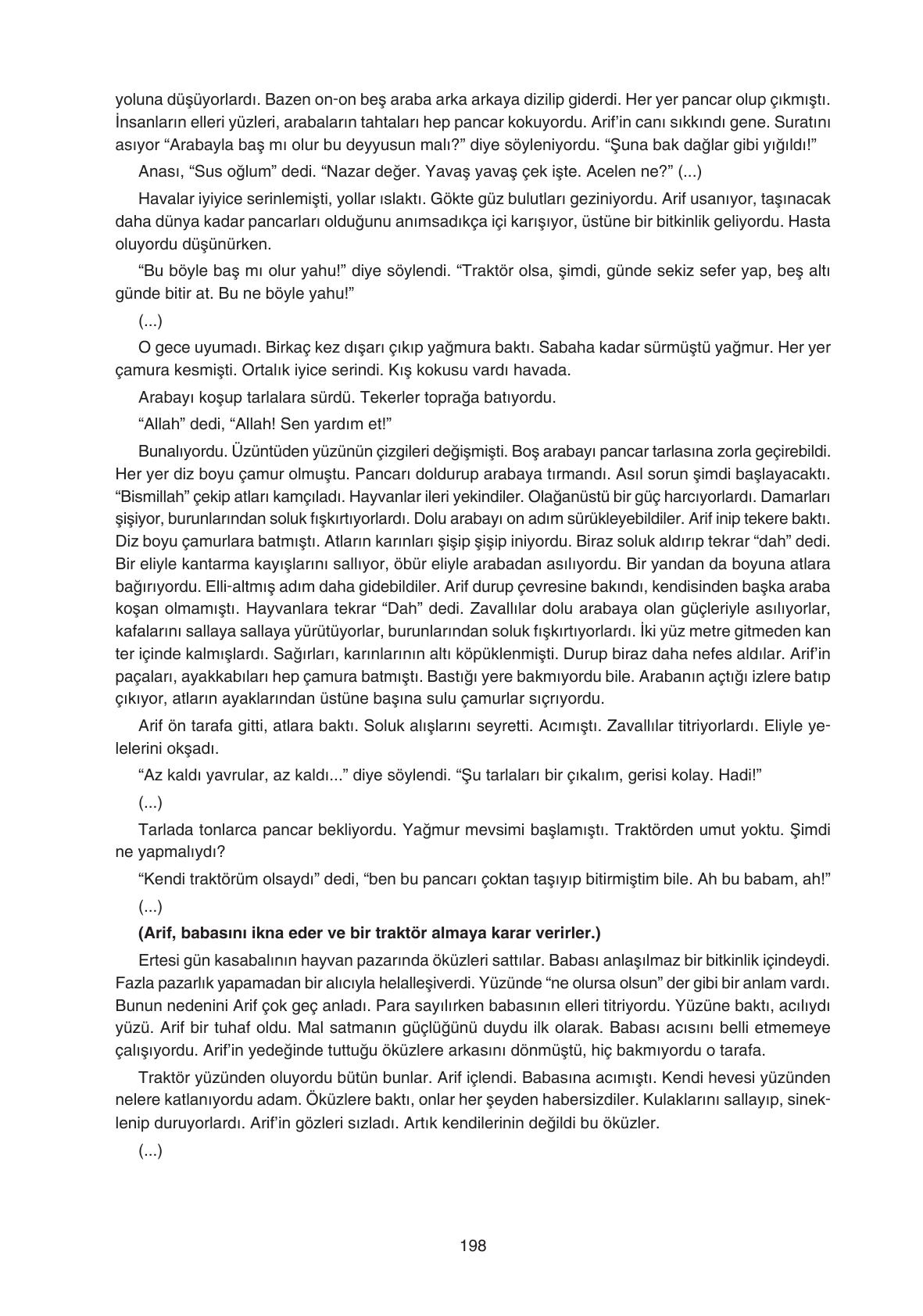 11. Sınıf Gizem Yayıncılık Edebiyat Ders Kitabı Sayfa 198 Cevapları