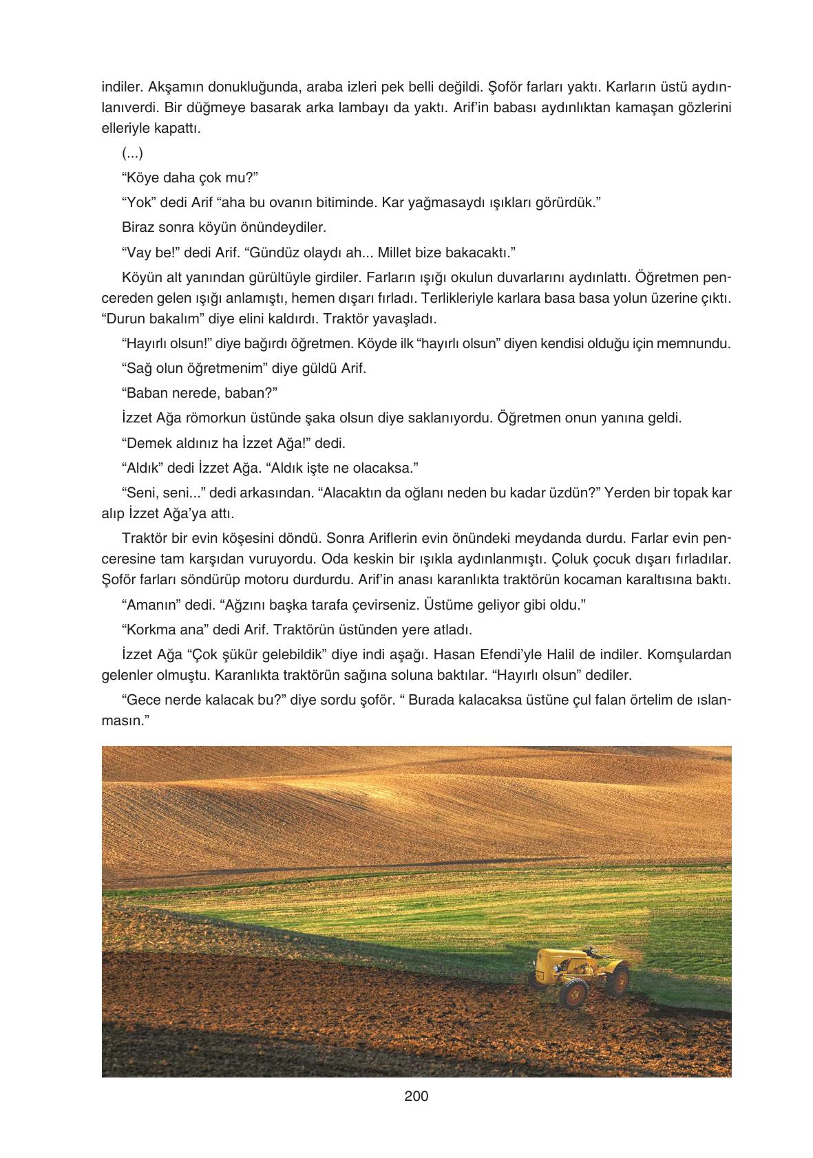 11. Sınıf Gizem Yayıncılık Edebiyat Ders Kitabı Sayfa 200 Cevapları