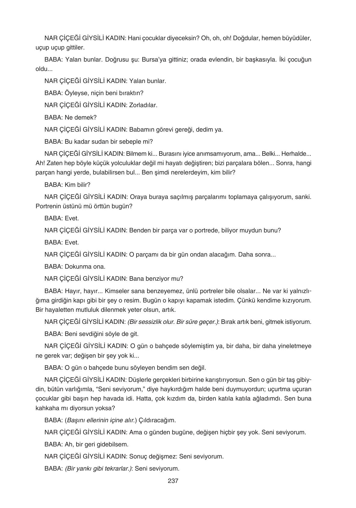11. Sınıf Gizem Yayıncılık Edebiyat Ders Kitabı Sayfa 237 Cevapları