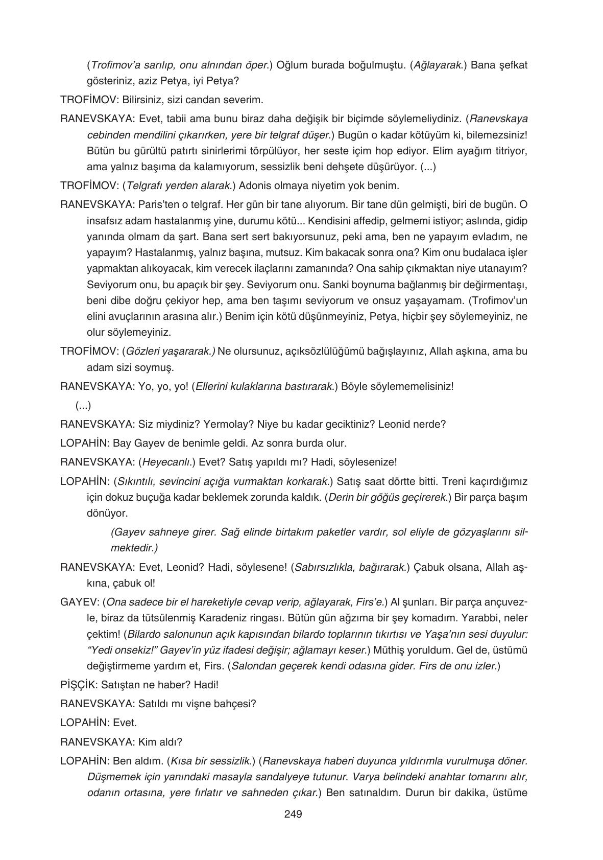 11. Sınıf Gizem Yayıncılık Edebiyat Ders Kitabı Sayfa 249 Cevapları