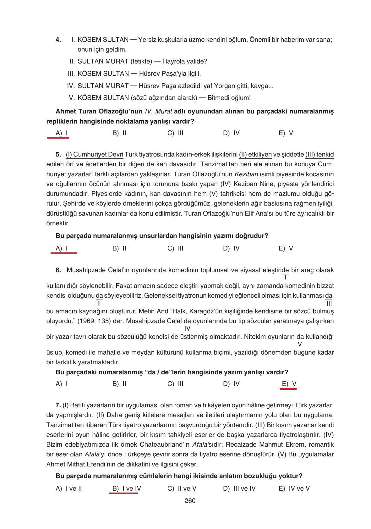 11. Sınıf Gizem Yayıncılık Edebiyat Ders Kitabı Sayfa 260 Cevapları 11. Sınıf Gizem Yayıncılık Edebiyat Ders Kitabı Sayfa 260 Cevapları