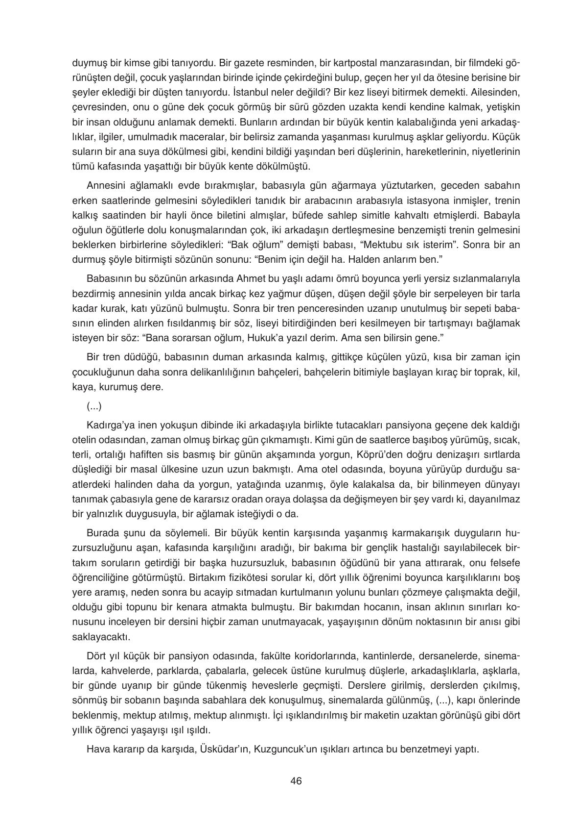 11. Sınıf Gizem Yayıncılık Edebiyat Ders Kitabı Sayfa 46 Cevapları