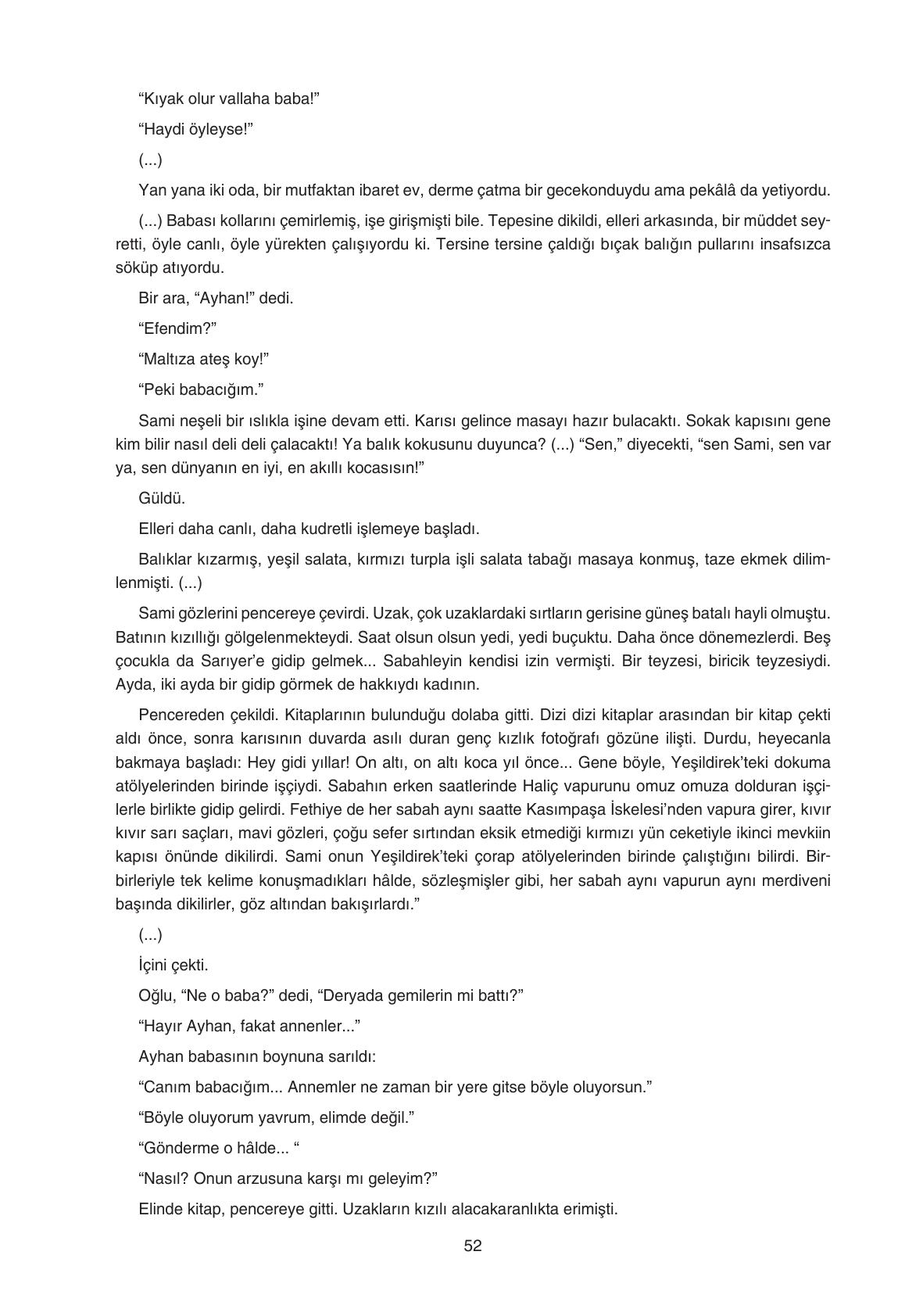 11. Sınıf Gizem Yayıncılık Edebiyat Ders Kitabı Sayfa 52 Cevapları