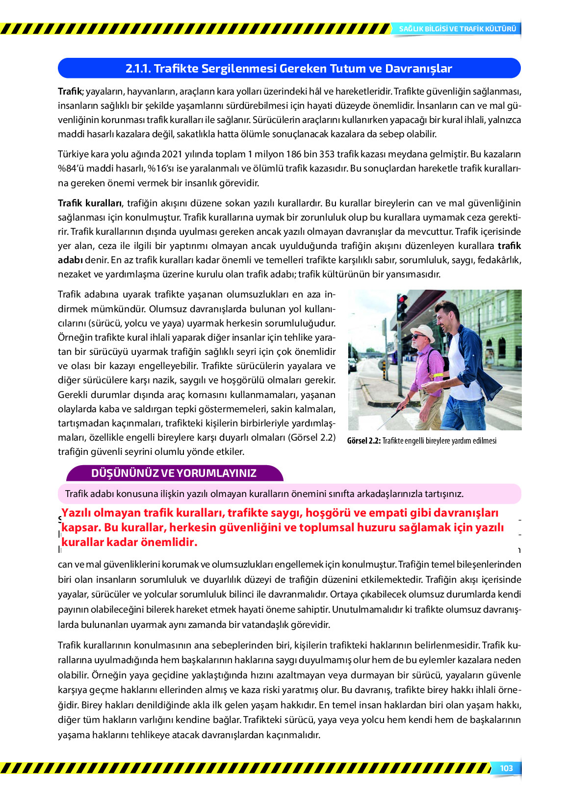 9. Sınıf Meb Yayınları Sağlık Bilgisi Ve Trafik Kültürü Ders Kitabı Sayfa 103 Cevapları 9. Sınıf Meb Yayınları Sağlık Bilgisi Ve Trafik Kültürü Ders Kitabı Sayfa 103 Cevapları