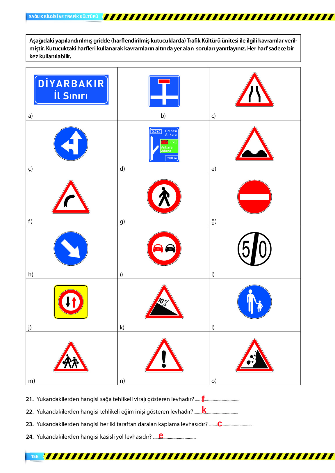 9. Sınıf Meb Yayınları Sağlık Bilgisi Ve Trafik Kültürü Ders Kitabı Sayfa 156 Cevapları 9. Sınıf Meb Yayınları Sağlık Bilgisi Ve Trafik Kültürü Ders Kitabı Sayfa 156 Cevapları