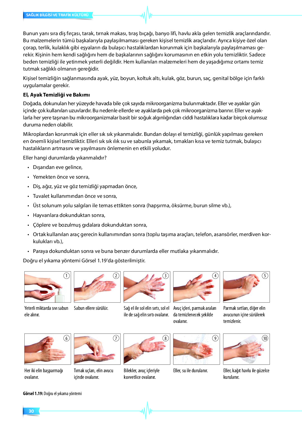 9. Sınıf Meb Yayınları Sağlık Bilgisi Ve Trafik Kültürü Ders Kitabı Sayfa 30 Cevapları