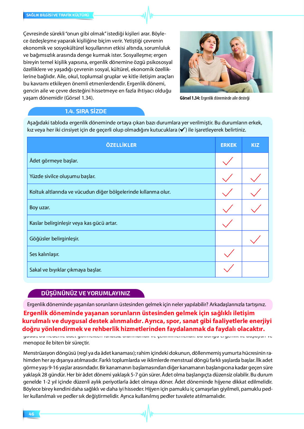 9. Sınıf Meb Yayınları Sağlık Bilgisi Ve Trafik Kültürü Ders Kitabı Sayfa 46 Cevapları 9. Sınıf Meb Yayınları Sağlık Bilgisi Ve Trafik Kültürü Ders Kitabı Sayfa 46 Cevapları