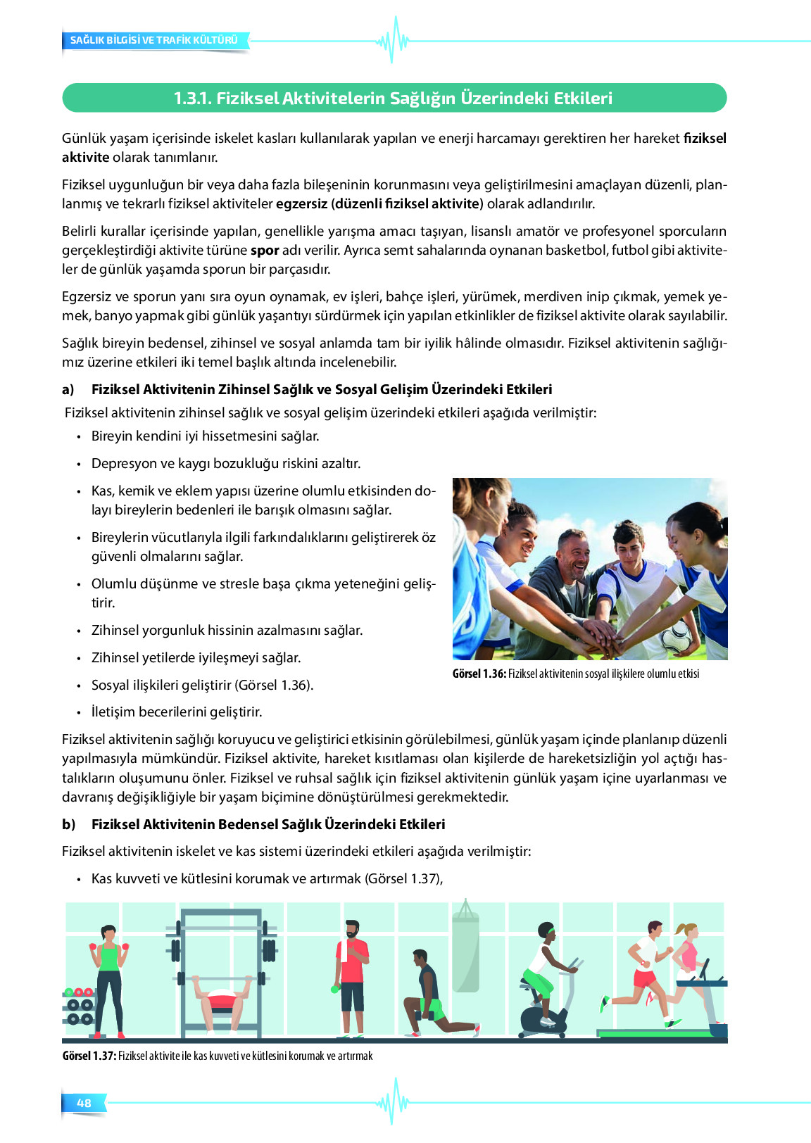 9. Sınıf Meb Yayınları Sağlık Bilgisi Ve Trafik Kültürü Ders Kitabı Sayfa 48 Cevapları