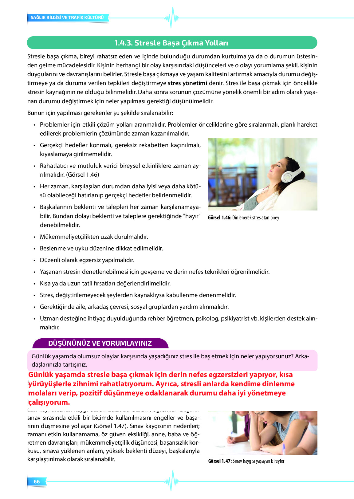 9. Sınıf Meb Yayınları Sağlık Bilgisi Ve Trafik Kültürü Ders Kitabı Sayfa 66 Cevapları 9. Sınıf Meb Yayınları Sağlık Bilgisi Ve Trafik Kültürü Ders Kitabı Sayfa 66 Cevapları