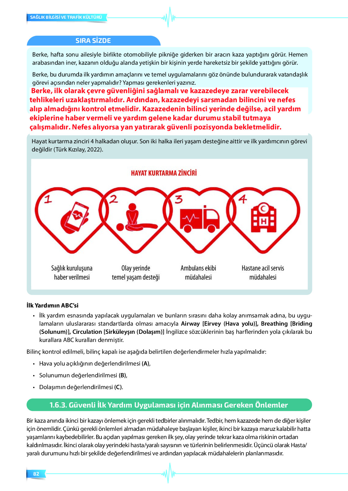 9. Sınıf Meb Yayınları Sağlık Bilgisi Ve Trafik Kültürü Ders Kitabı Sayfa 82 Cevapları 9. Sınıf Meb Yayınları Sağlık Bilgisi Ve Trafik Kültürü Ders Kitabı Sayfa 82 Cevapları