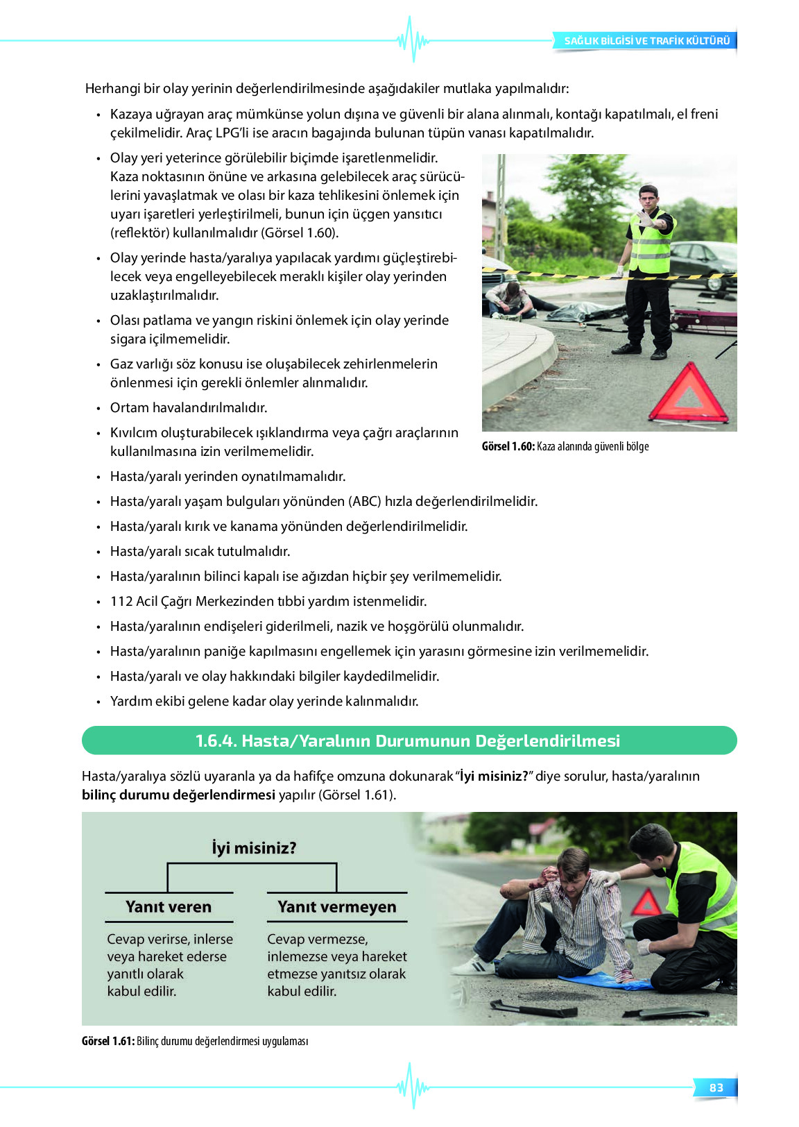 9. Sınıf Meb Yayınları Sağlık Bilgisi Ve Trafik Kültürü Ders Kitabı Sayfa 83 Cevapları