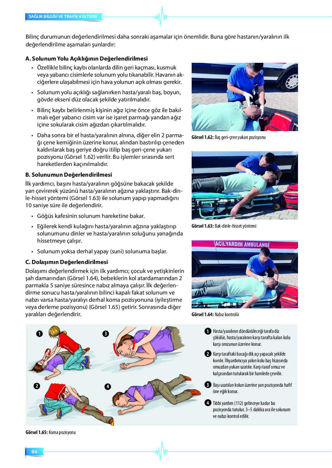 9. Sınıf Meb Yayınları Sağlık Bilgisi Ve Trafik Kültürü Ders Kitabı Sayfa 84 Cevapları