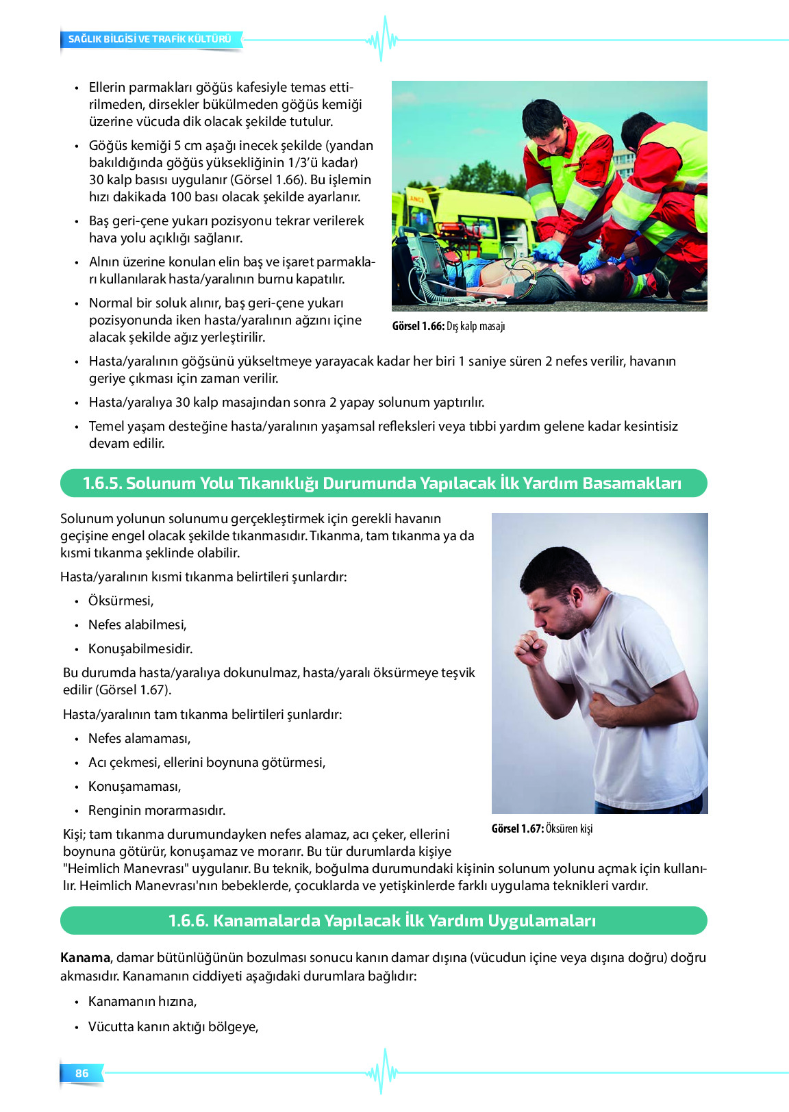 9. Sınıf Meb Yayınları Sağlık Bilgisi Ve Trafik Kültürü Ders Kitabı Sayfa 86 Cevapları