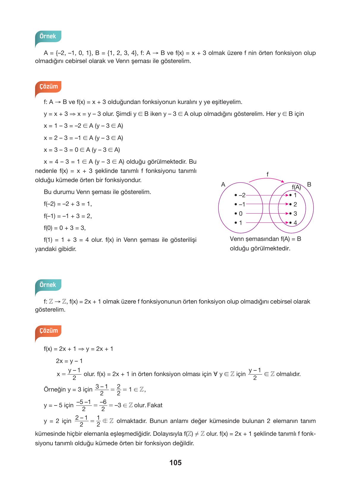 10. Sınıf Hecce Yayıncılık Matematik Ders Kitabı Sayfa 105 Cevapları