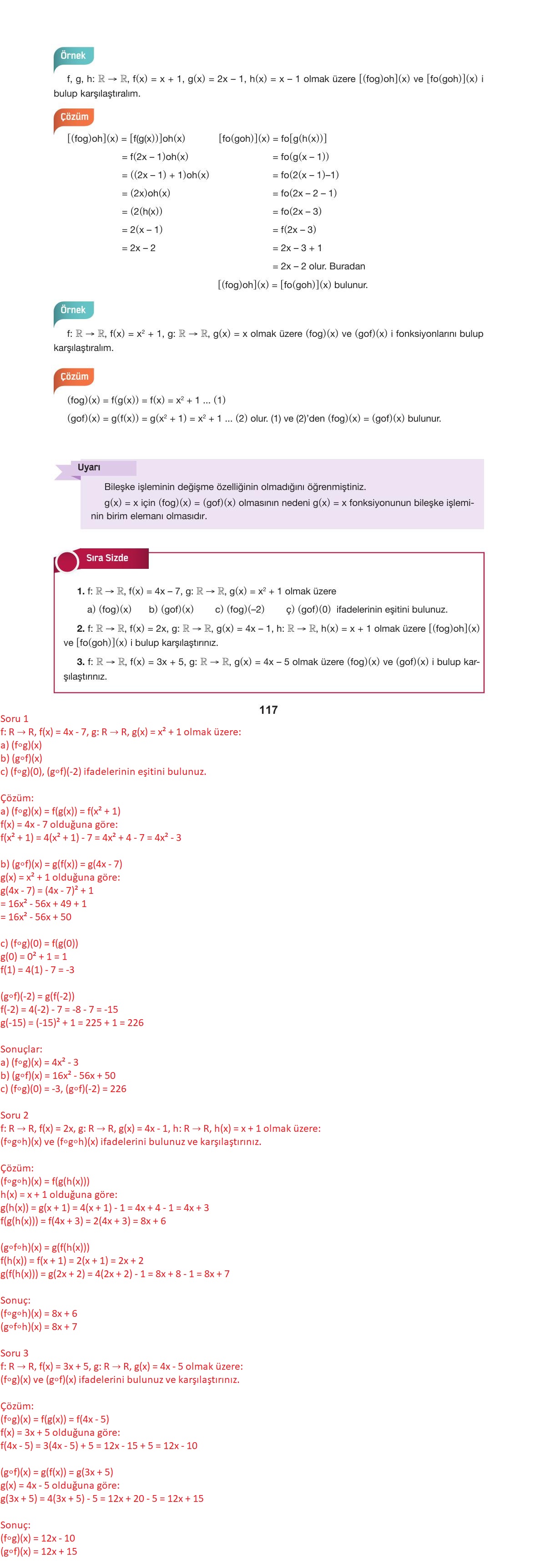 10. Sınıf Hecce Yayıncılık Matematik Ders Kitabı Sayfa 117 Cevapları