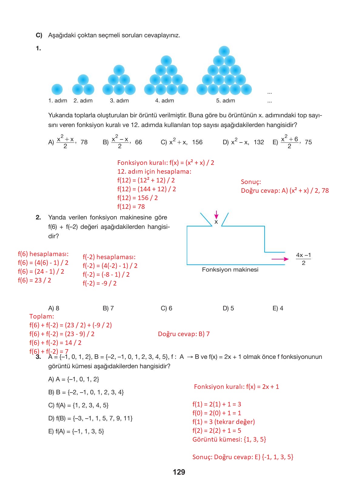 10. Sınıf Hecce Yayıncılık Matematik Ders Kitabı Sayfa 129 Cevapları 10. Sınıf Hecce Yayıncılık Matematik Ders Kitabı Sayfa 129 Cevapları