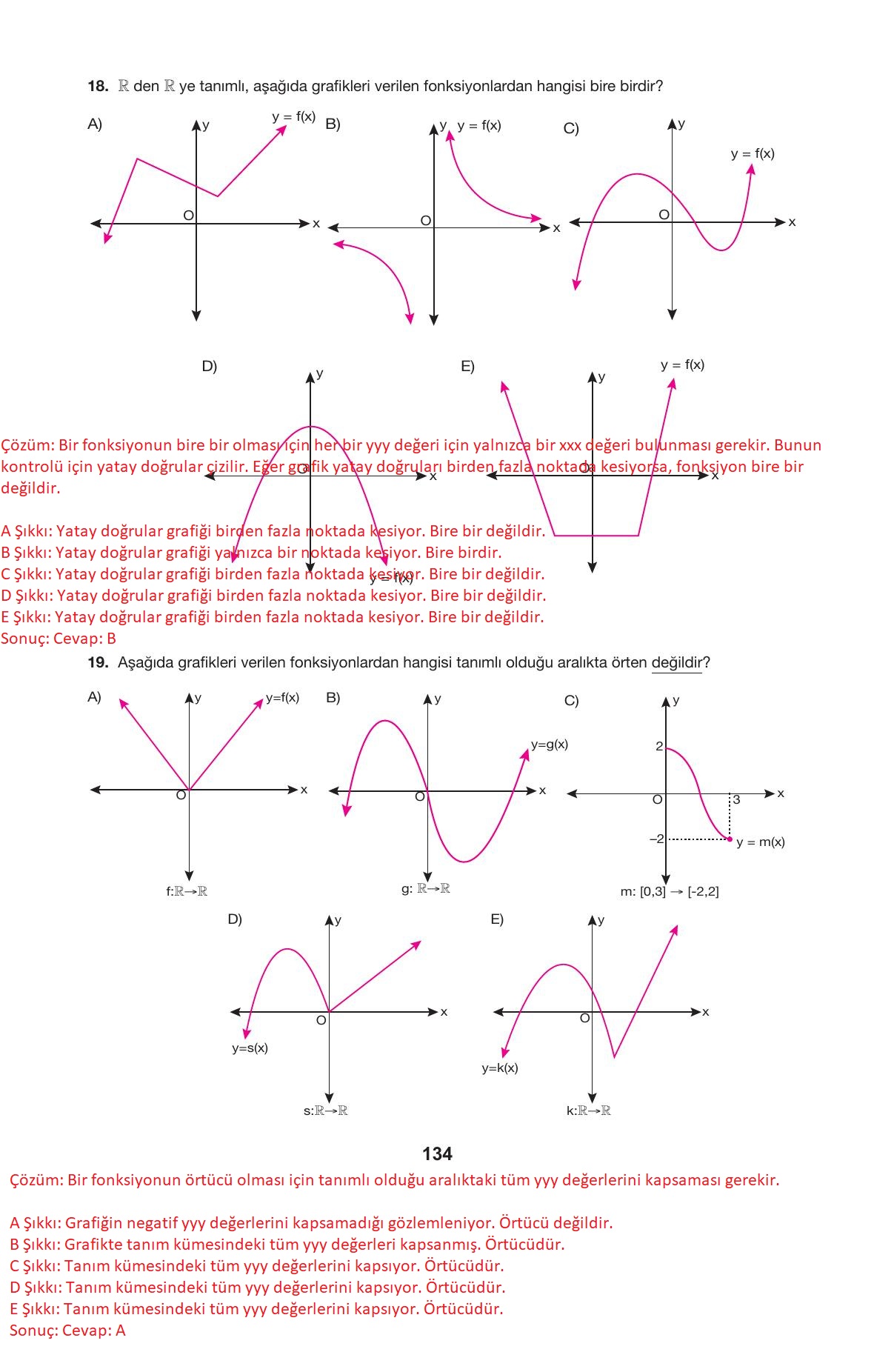 10. Sınıf Hecce Yayıncılık Matematik Ders Kitabı Sayfa 134 Cevapları 10. Sınıf Hecce Yayıncılık Matematik Ders Kitabı Sayfa 134 Cevapları