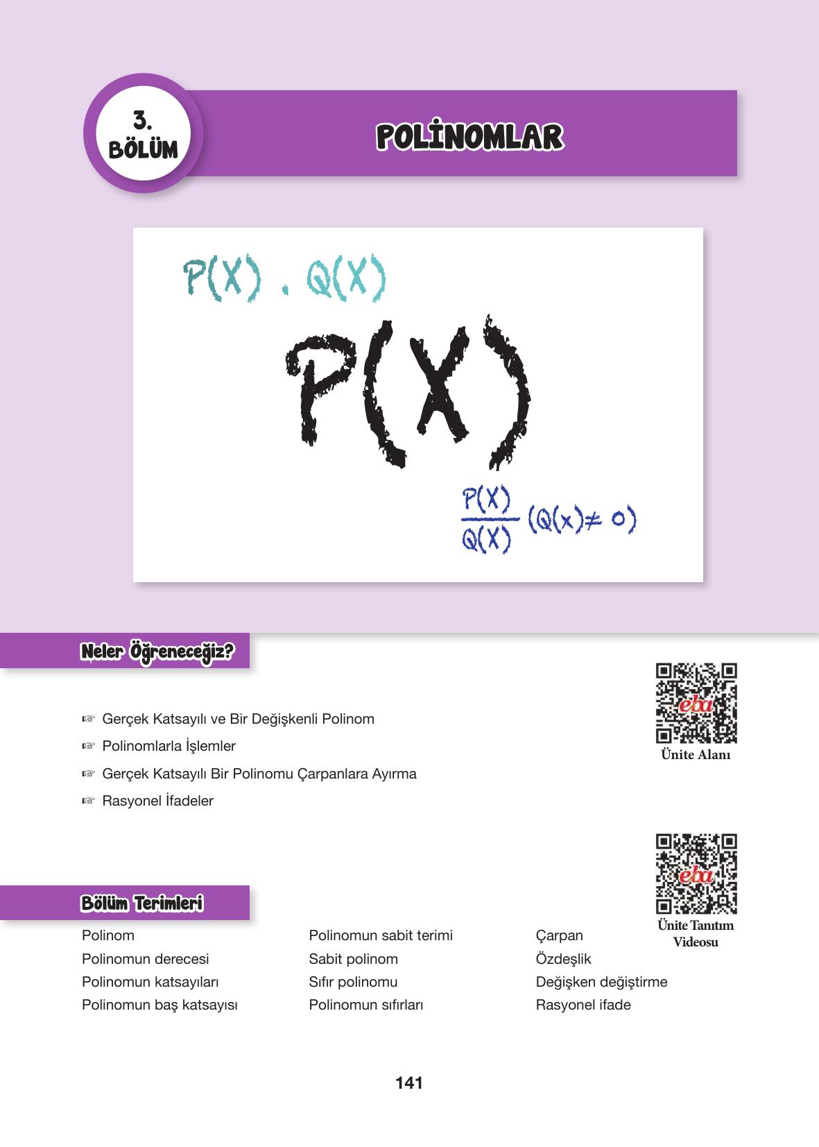 10. Sınıf Hecce Yayıncılık Matematik Ders Kitabı Sayfa 141 Cevapları 10. Sınıf Hecce Yayıncılık Matematik Ders Kitabı Sayfa 141 Cevapları