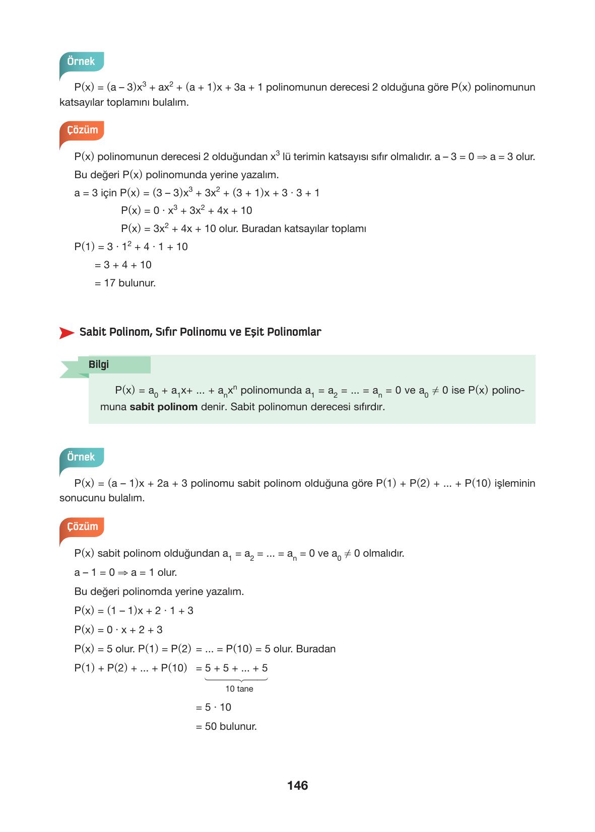 10. Sınıf Hecce Yayıncılık Matematik Ders Kitabı Sayfa 146 Cevapları 10. Sınıf Hecce Yayıncılık Matematik Ders Kitabı Sayfa 146 Cevapları