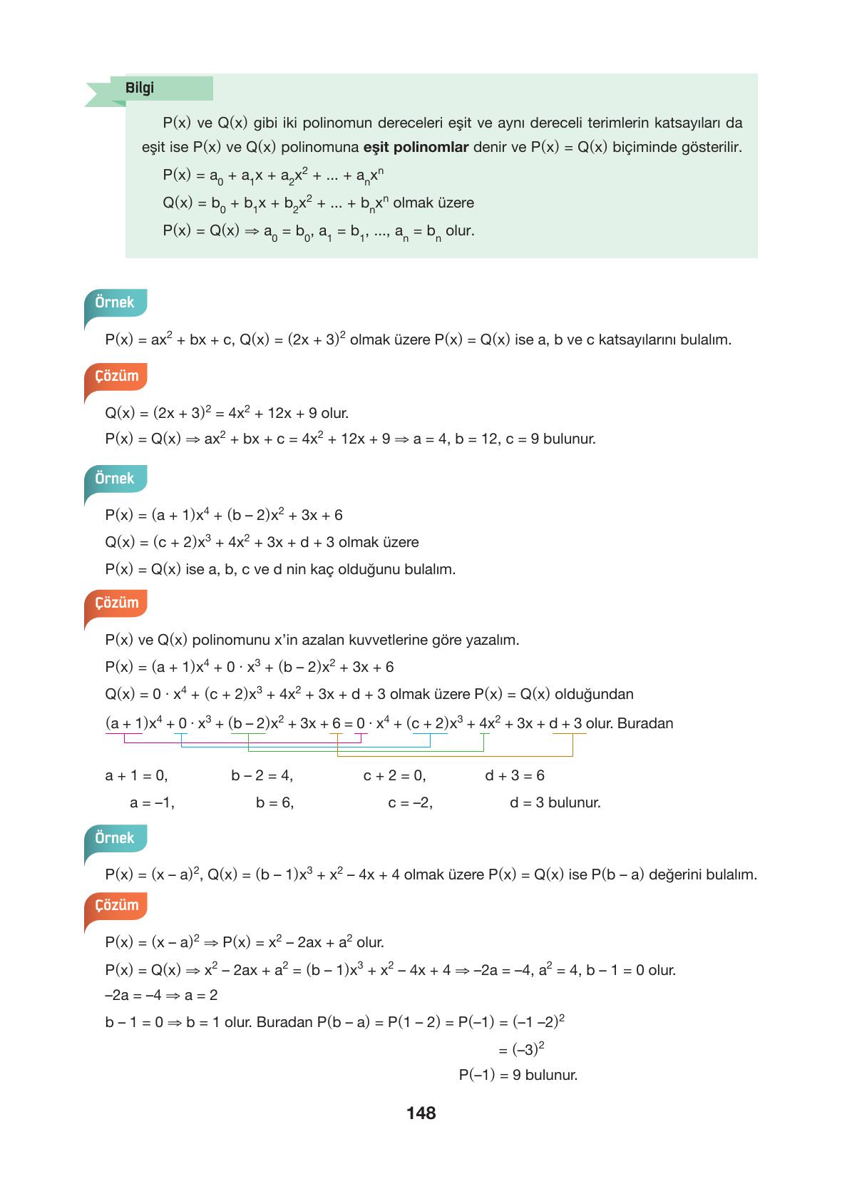 10. Sınıf Hecce Yayıncılık Matematik Ders Kitabı Sayfa 148 Cevapları 10. Sınıf Hecce Yayıncılık Matematik Ders Kitabı Sayfa 148 Cevapları