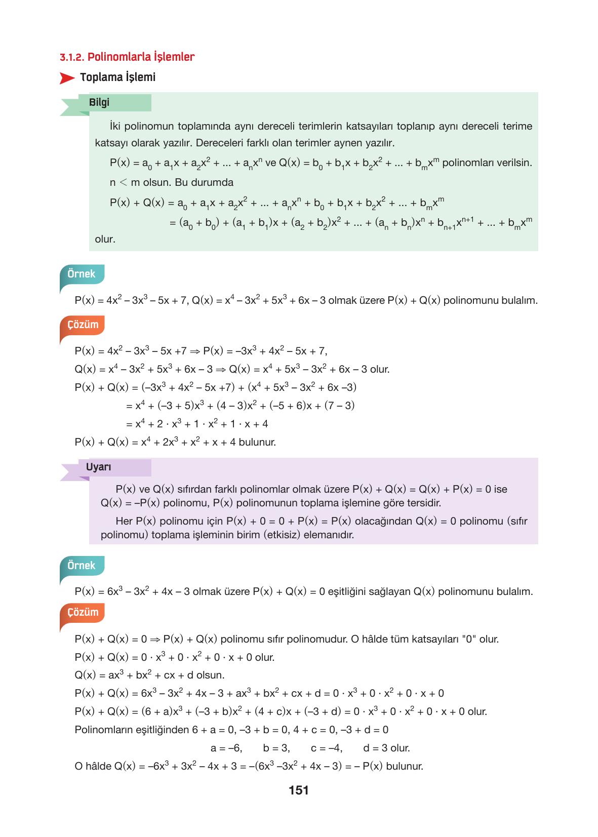 10. Sınıf Hecce Yayıncılık Matematik Ders Kitabı Sayfa 151 Cevapları 10. Sınıf Hecce Yayıncılık Matematik Ders Kitabı Sayfa 151 Cevapları