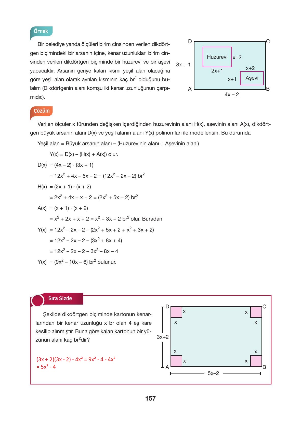 10. Sınıf Hecce Yayıncılık Matematik Ders Kitabı Sayfa 157 Cevapları