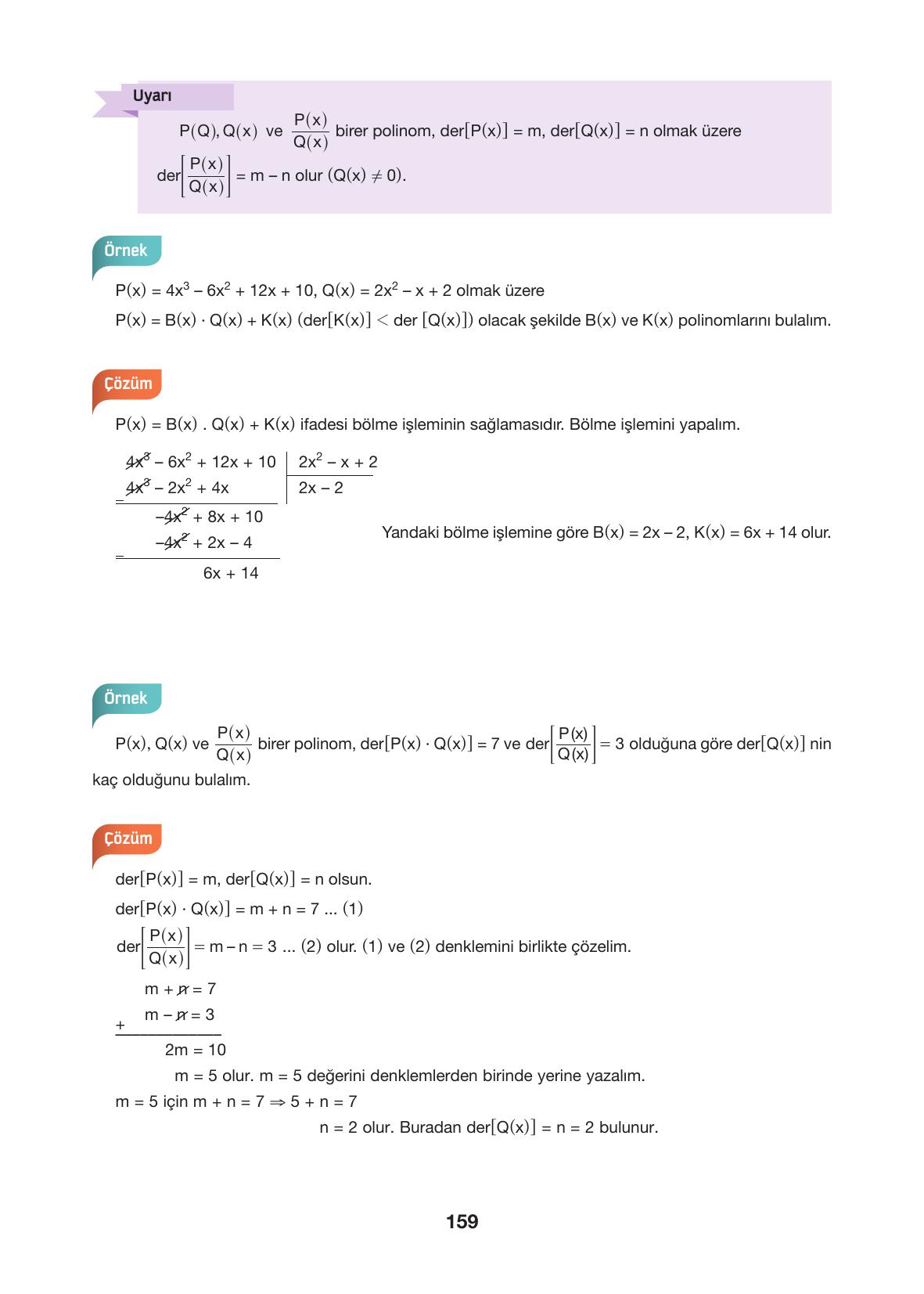 10. Sınıf Hecce Yayıncılık Matematik Ders Kitabı Sayfa 159 Cevapları 10. Sınıf Hecce Yayıncılık Matematik Ders Kitabı Sayfa 159 Cevapları