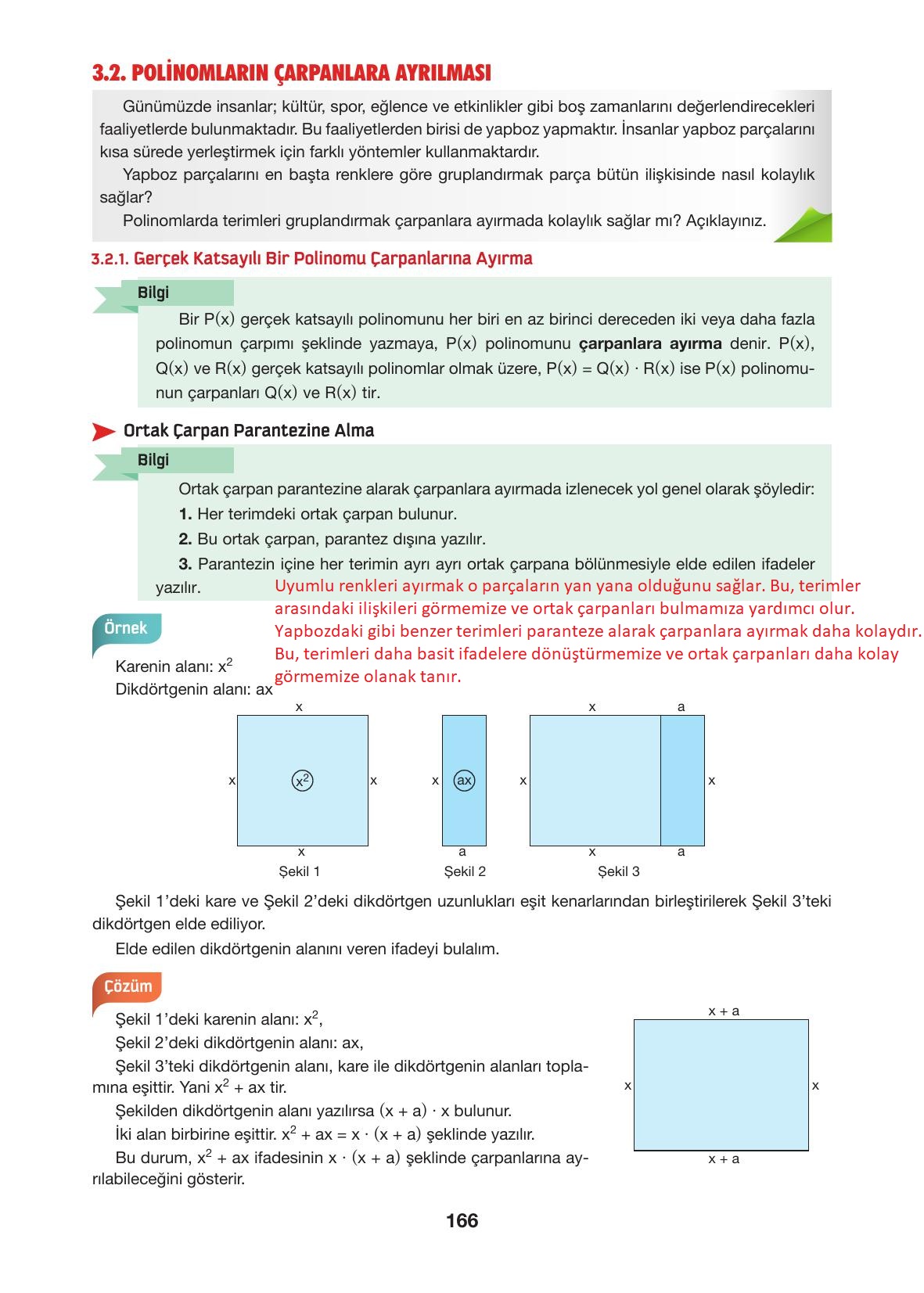 10. Sınıf Hecce Yayıncılık Matematik Ders Kitabı Sayfa 166 Cevapları 10. Sınıf Hecce Yayıncılık Matematik Ders Kitabı Sayfa 166 Cevapları