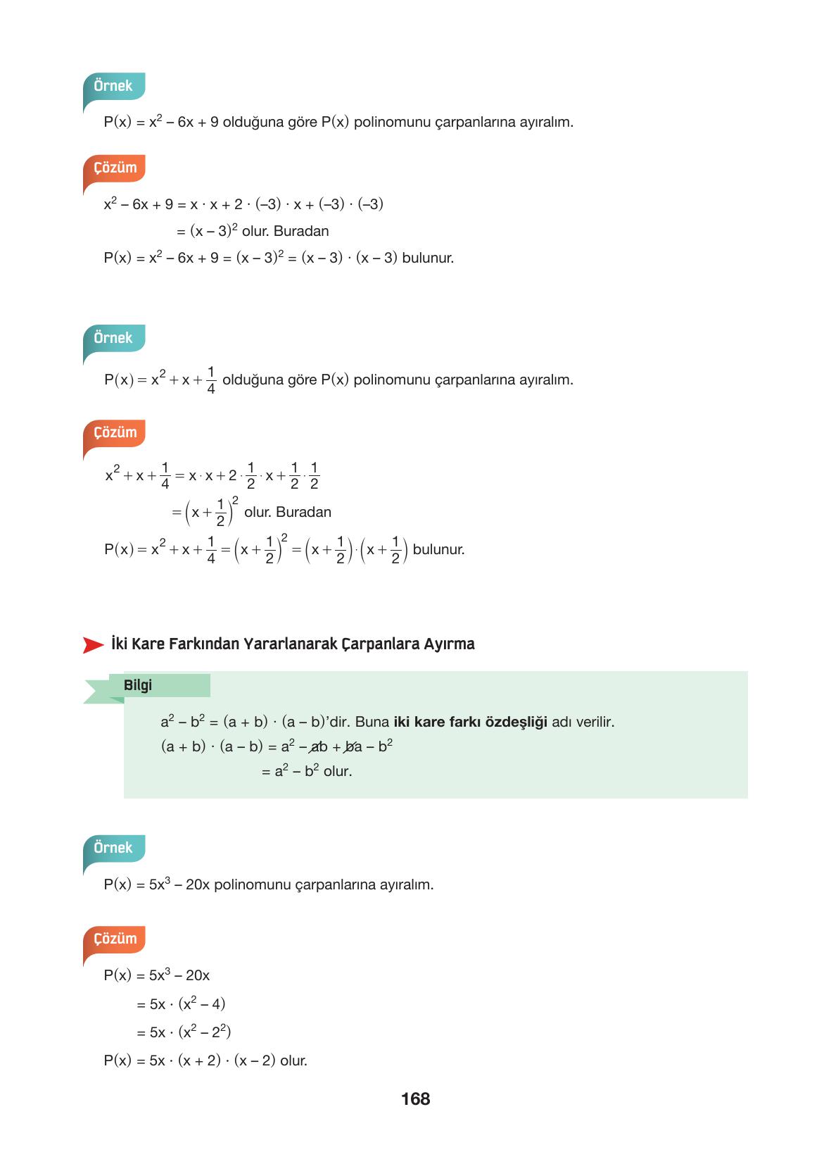 10. Sınıf Hecce Yayıncılık Matematik Ders Kitabı Sayfa 168 Cevapları 10. Sınıf Hecce Yayıncılık Matematik Ders Kitabı Sayfa 168 Cevapları