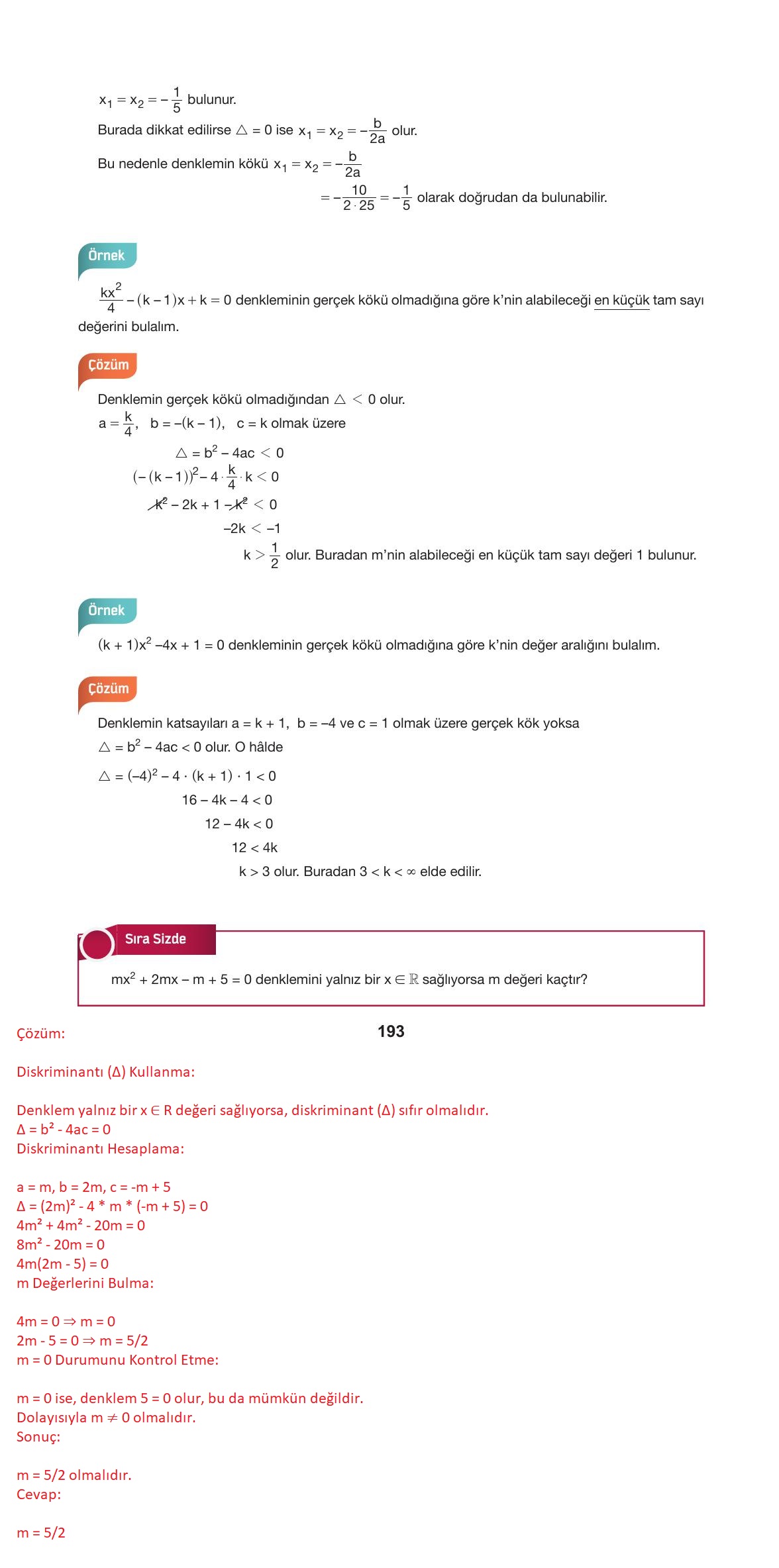 10. Sınıf Hecce Yayıncılık Matematik Ders Kitabı Sayfa 193 Cevapları 10. Sınıf Hecce Yayıncılık Matematik Ders Kitabı Sayfa 193 Cevapları