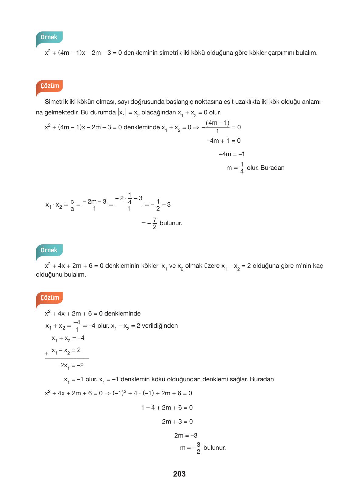 10. Sınıf Hecce Yayıncılık Matematik Ders Kitabı Sayfa 203 Cevapları 10. Sınıf Hecce Yayıncılık Matematik Ders Kitabı Sayfa 203 Cevapları