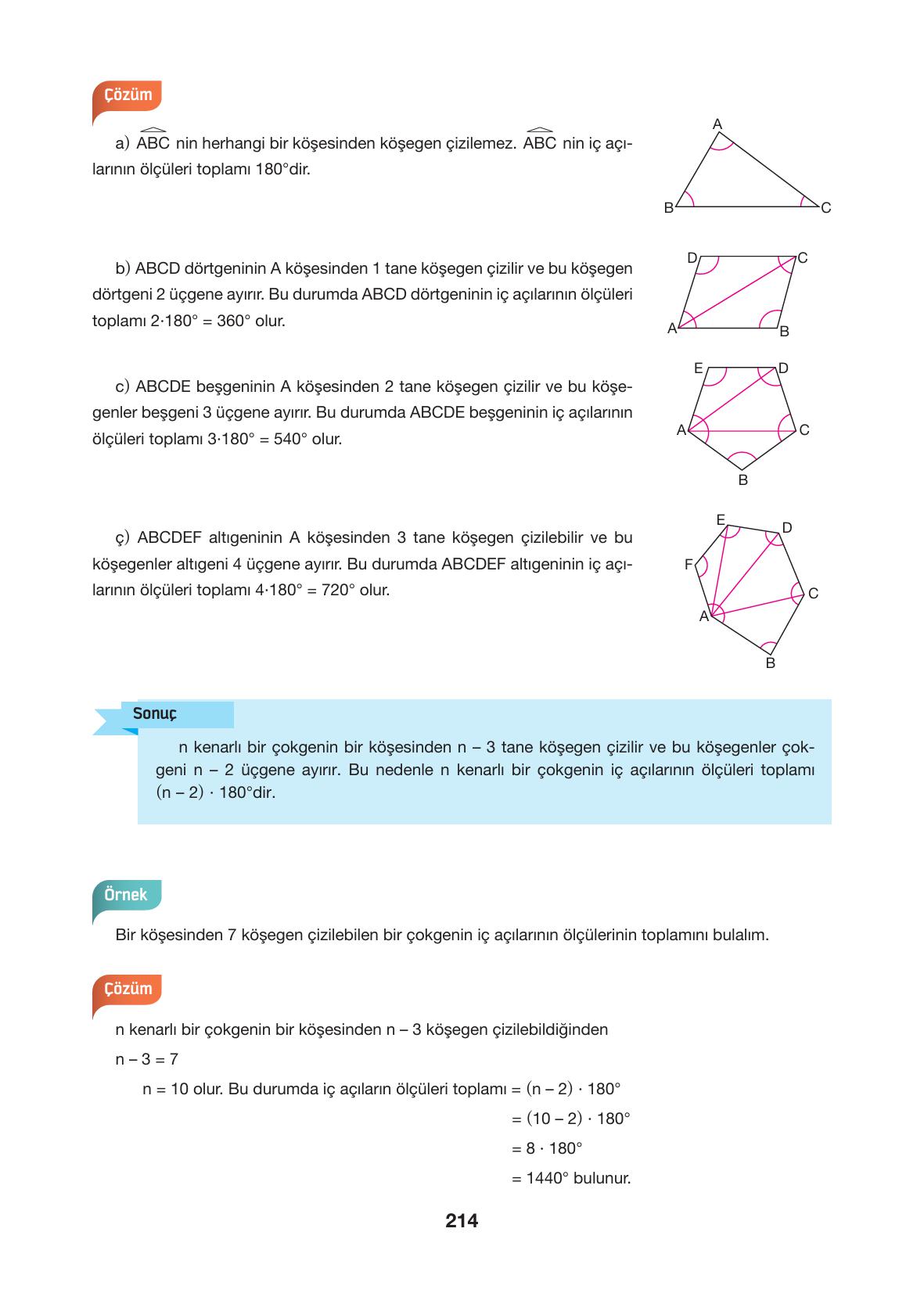 10. Sınıf Hecce Yayıncılık Matematik Ders Kitabı Sayfa 214 Cevapları 10. Sınıf Hecce Yayıncılık Matematik Ders Kitabı Sayfa 214 Cevapları