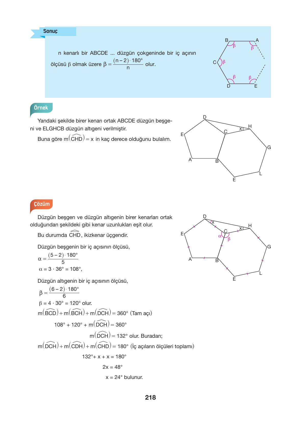 10. Sınıf Hecce Yayıncılık Matematik Ders Kitabı Sayfa 218 Cevapları 10. Sınıf Hecce Yayıncılık Matematik Ders Kitabı Sayfa 218 Cevapları