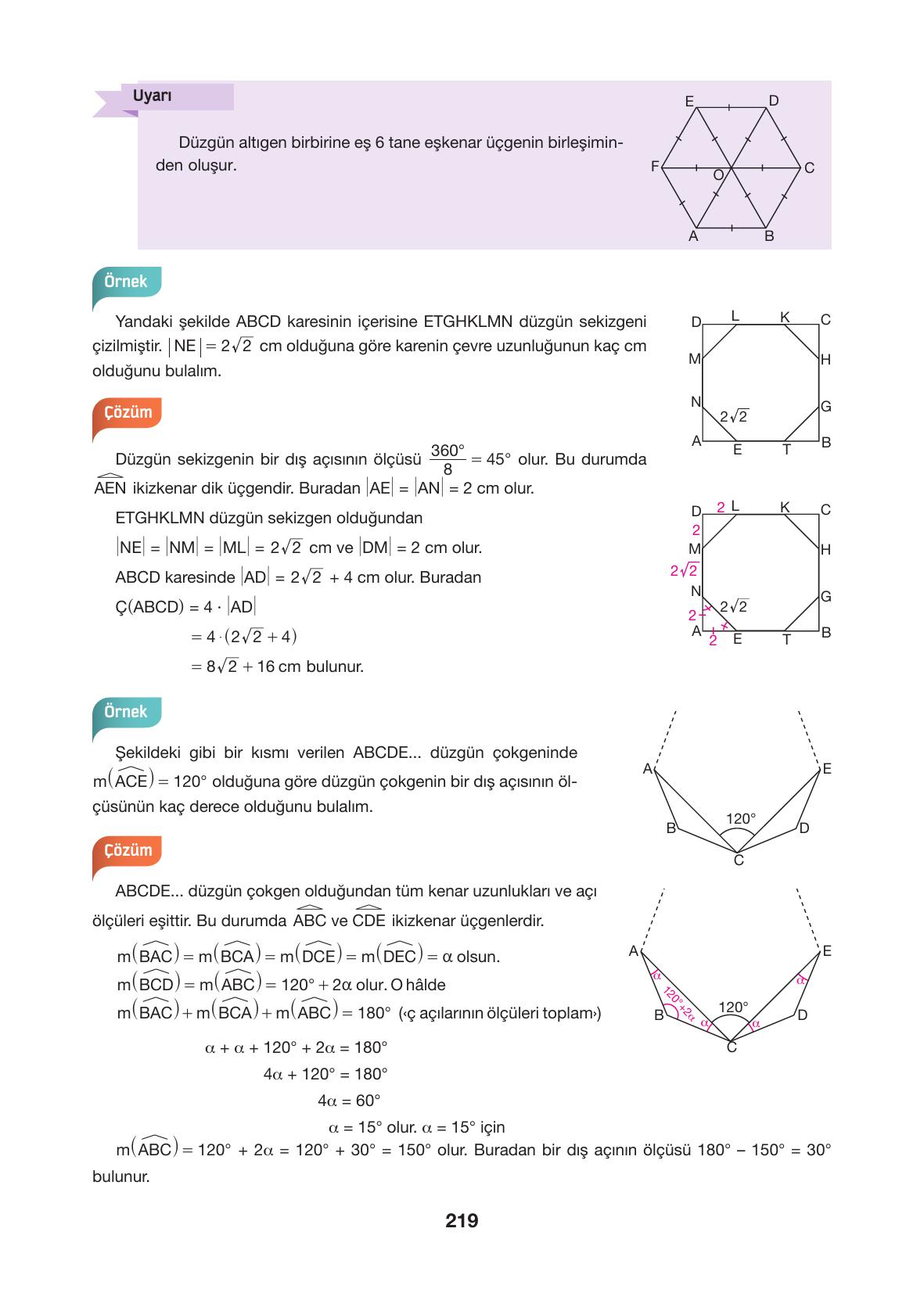 10. Sınıf Hecce Yayıncılık Matematik Ders Kitabı Sayfa 219 Cevapları