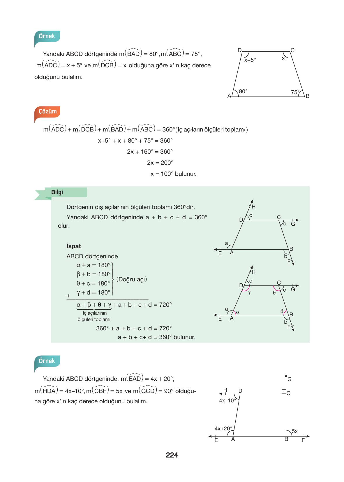 10. Sınıf Hecce Yayıncılık Matematik Ders Kitabı Sayfa 224 Cevapları 10. Sınıf Hecce Yayıncılık Matematik Ders Kitabı Sayfa 224 Cevapları