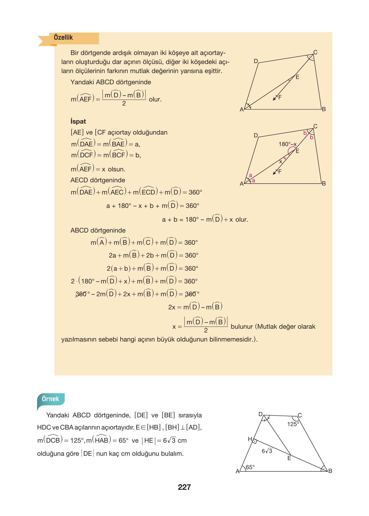 10. Sınıf Hecce Yayıncılık Matematik Ders Kitabı Sayfa 227 Cevapları 10. Sınıf Hecce Yayıncılık Matematik Ders Kitabı Sayfa 227 Cevapları