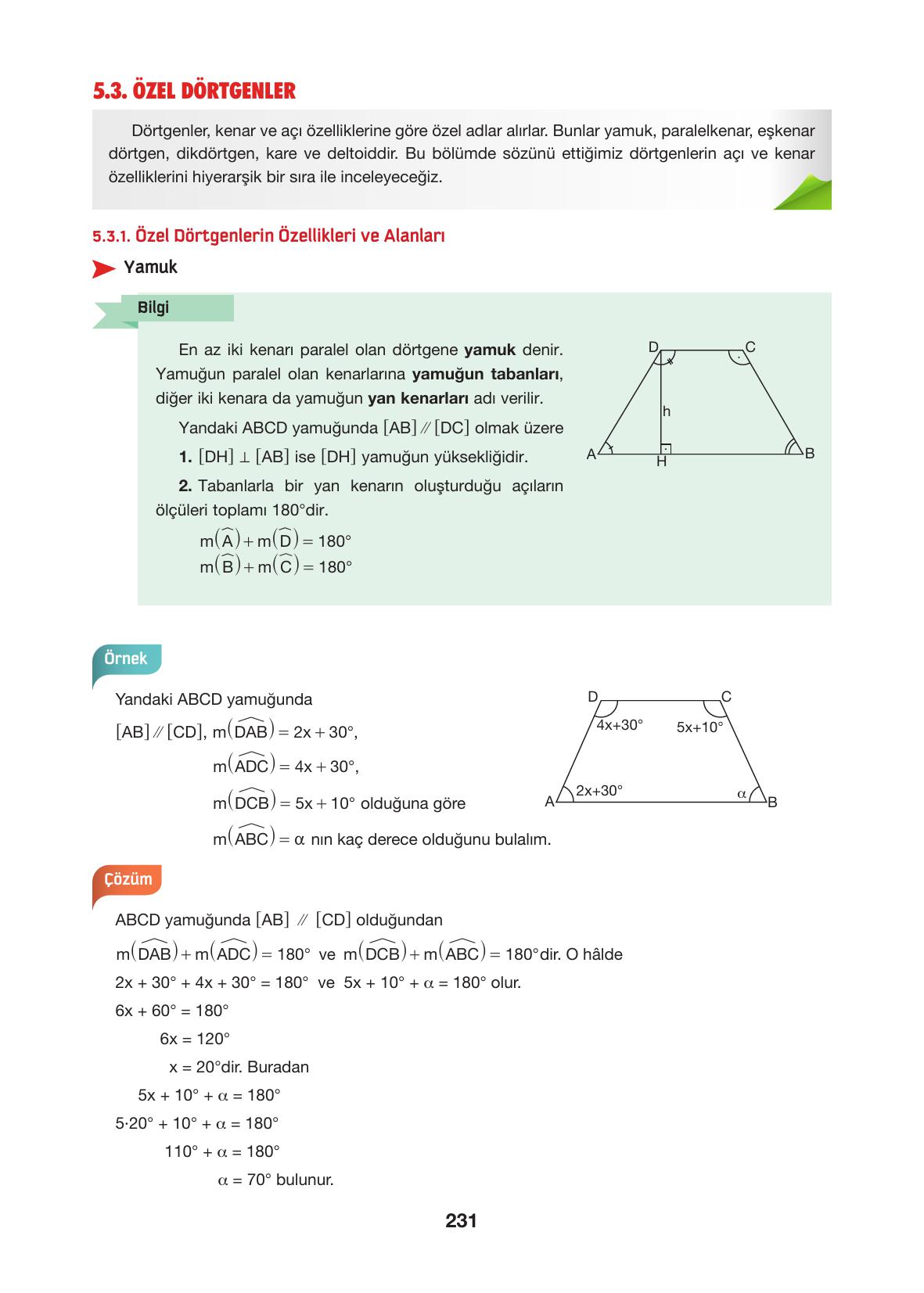10. Sınıf Hecce Yayıncılık Matematik Ders Kitabı Sayfa 231 Cevapları 10. Sınıf Hecce Yayıncılık Matematik Ders Kitabı Sayfa 231 Cevapları